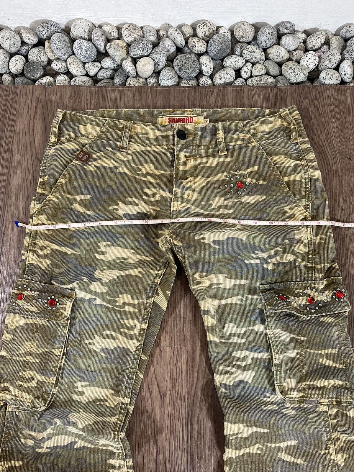 Japanese Brand Sanford Camouflage Corduroy Cargo Pants (Size M / W34) Size US 34 / EU 50 - 13 Thumbnail