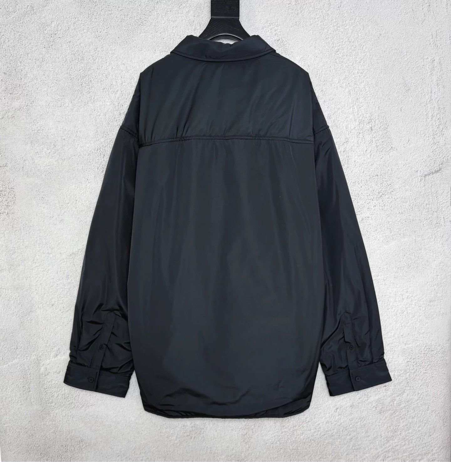 Balenciaga BLCG Black Logo Embroidery Cotton Jacket US4 Size US XL / EU 56 / 4 - 2 Thumbnail