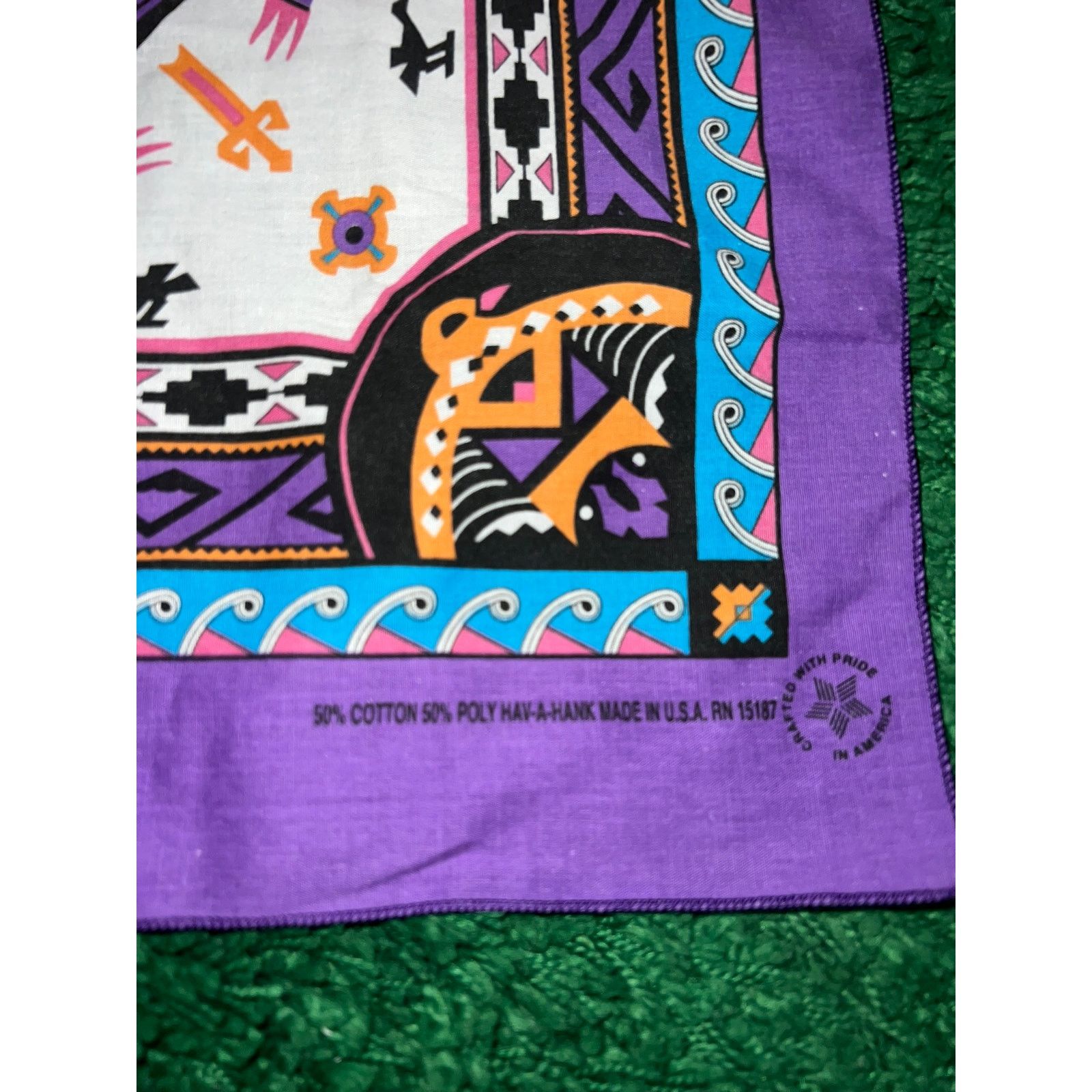 Vintage Vintage South Western Native American Art Artwork Bandana Size ONE SIZE - 4 Thumbnail