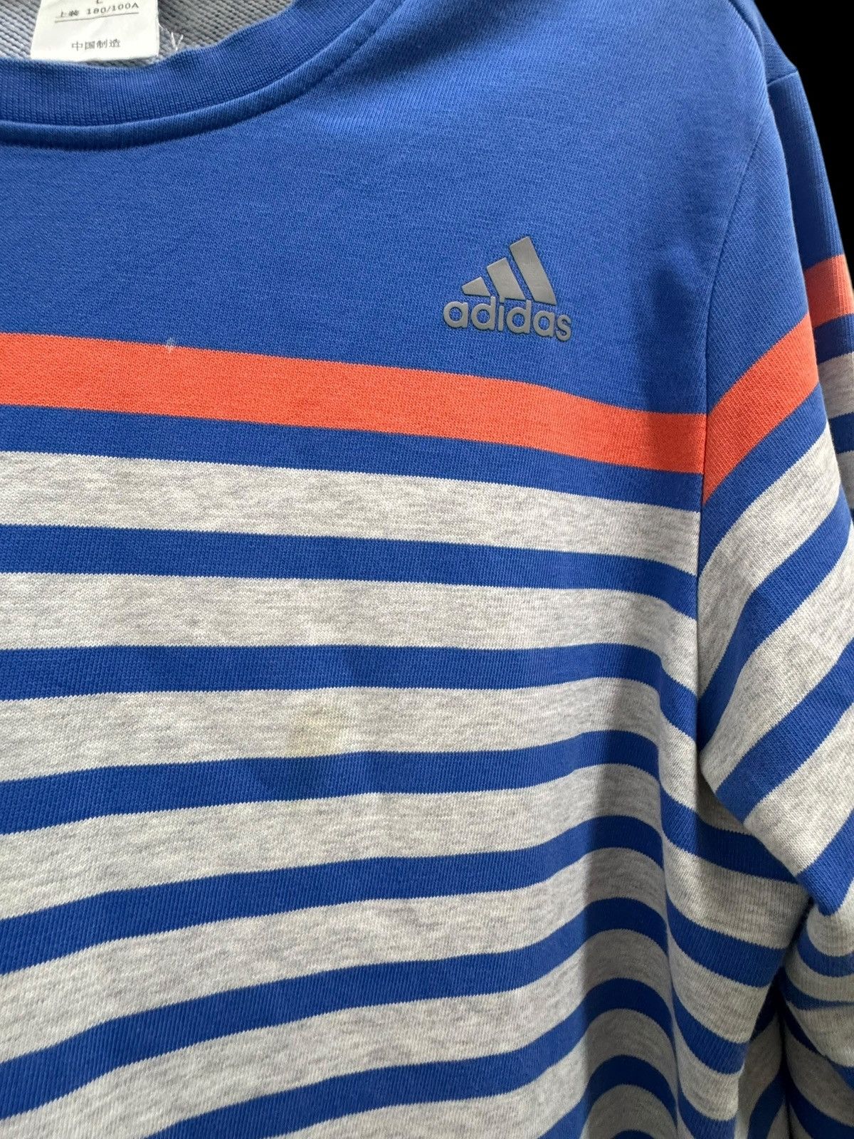 Adidas × Other ADIDAS STREETWEAR LONGSLEEVE SHIRT BLUE STRIPE Size US M / EU 48-50 / 2 - 8 Thumbnail