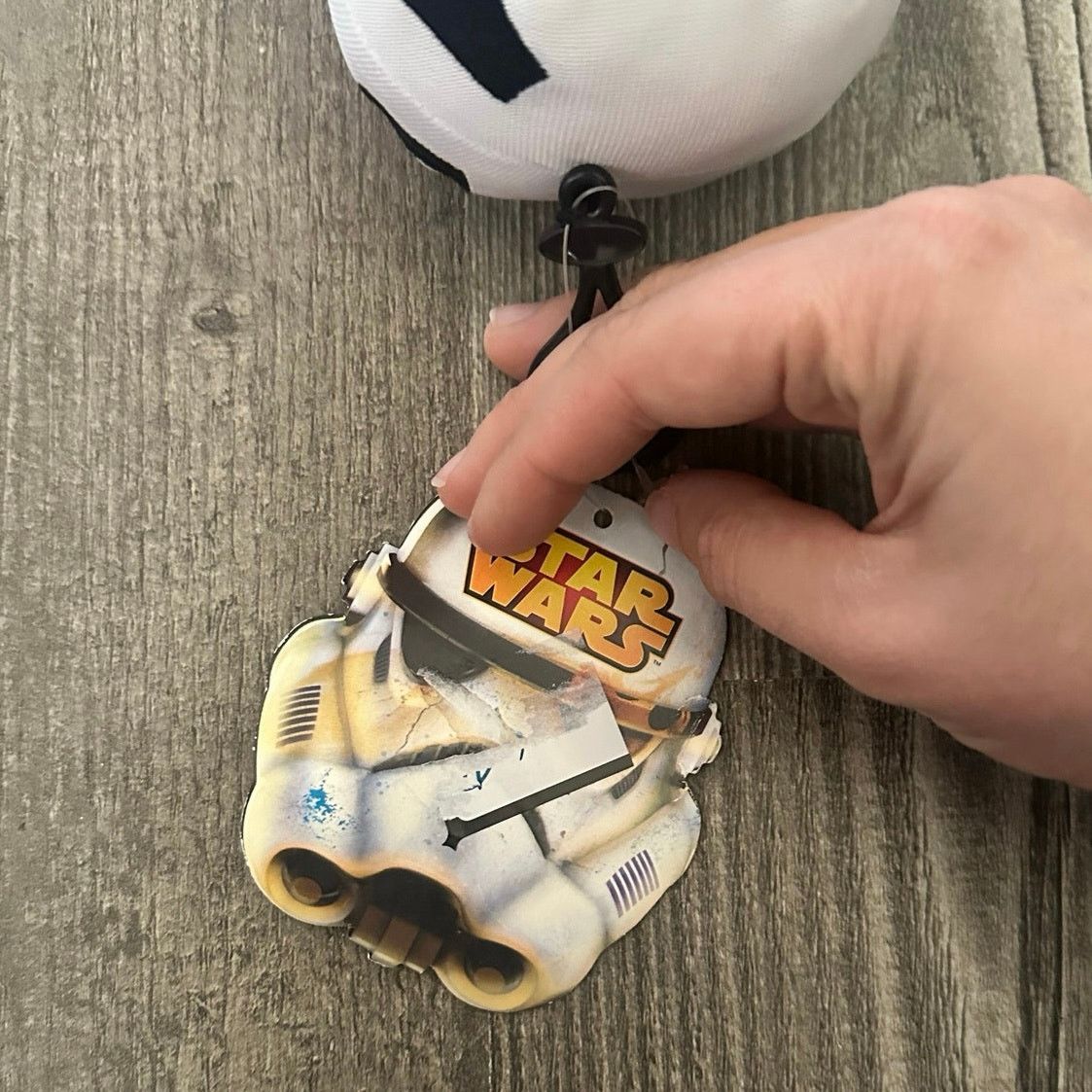 Disney starwars storm trooper white black keychain with zipper Size ONE SIZE - 3 Thumbnail