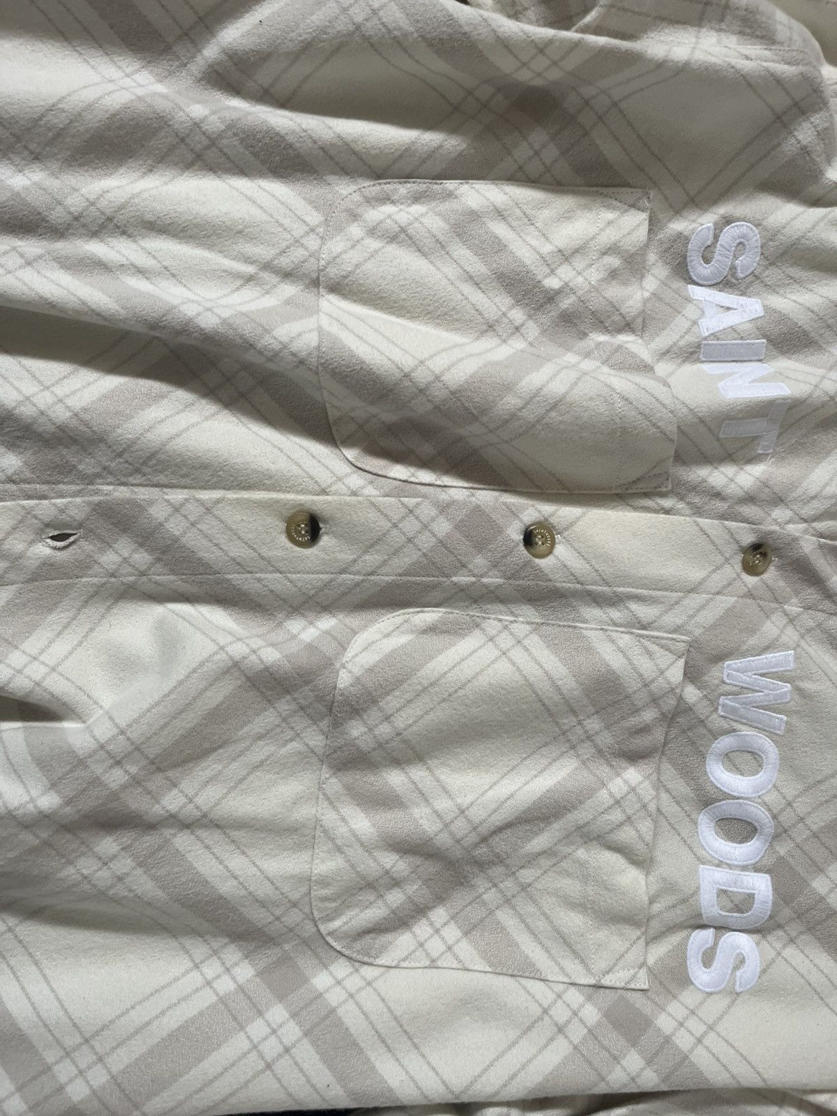 Saintwoods Saintwoods Off-White Unlined | Shirt Size: XL | Orig: $420 Size US XL / EU 56 / 4 - 5 Thumbnail