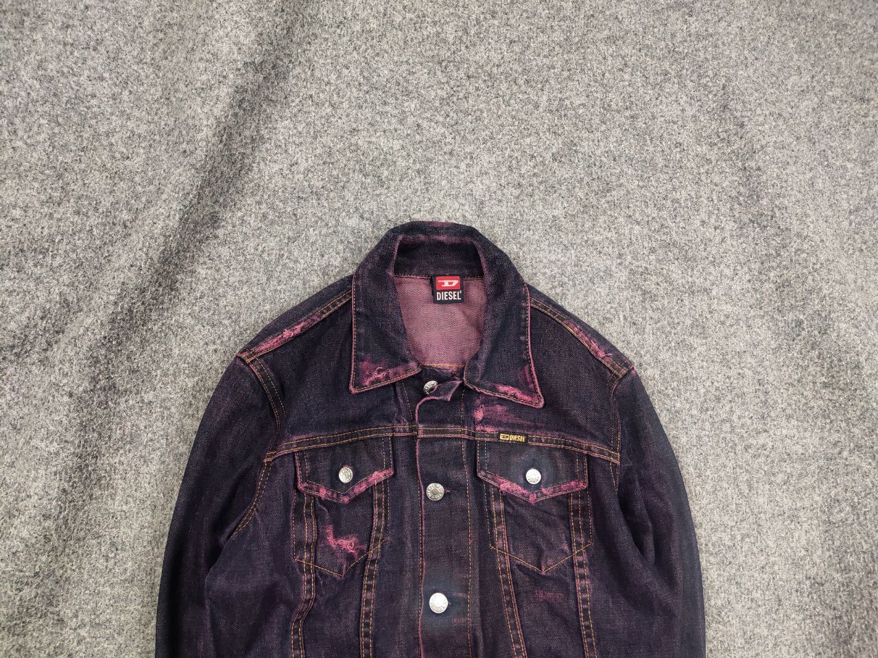 90’s Vintage アーカイブ DIESEL ライダース ギミック y2k DIESEL(ディーゼル) 90's Leather switching nylon biker jacket