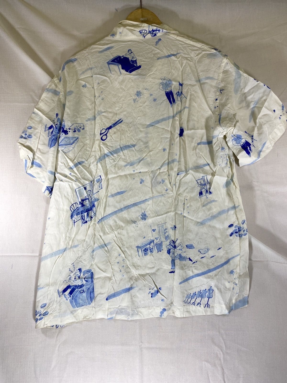 Porter Classic oversized rayon shirt short sleeve Size US M / EU 48-50 / 2 - 2 Thumbnail