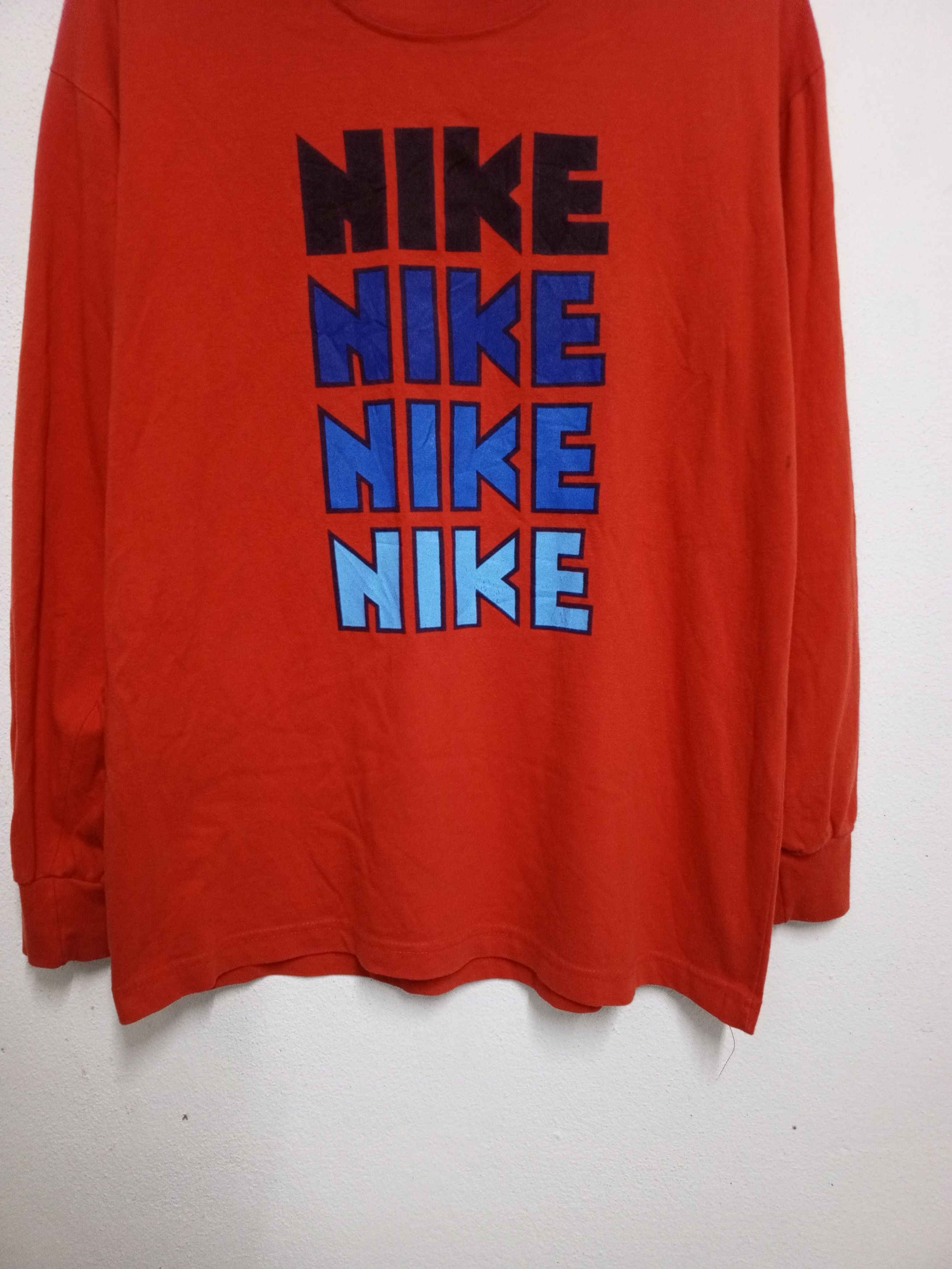 Nike vtg Nike long sleeve Size US L / EU 52-54 / 3 - 3 Thumbnail