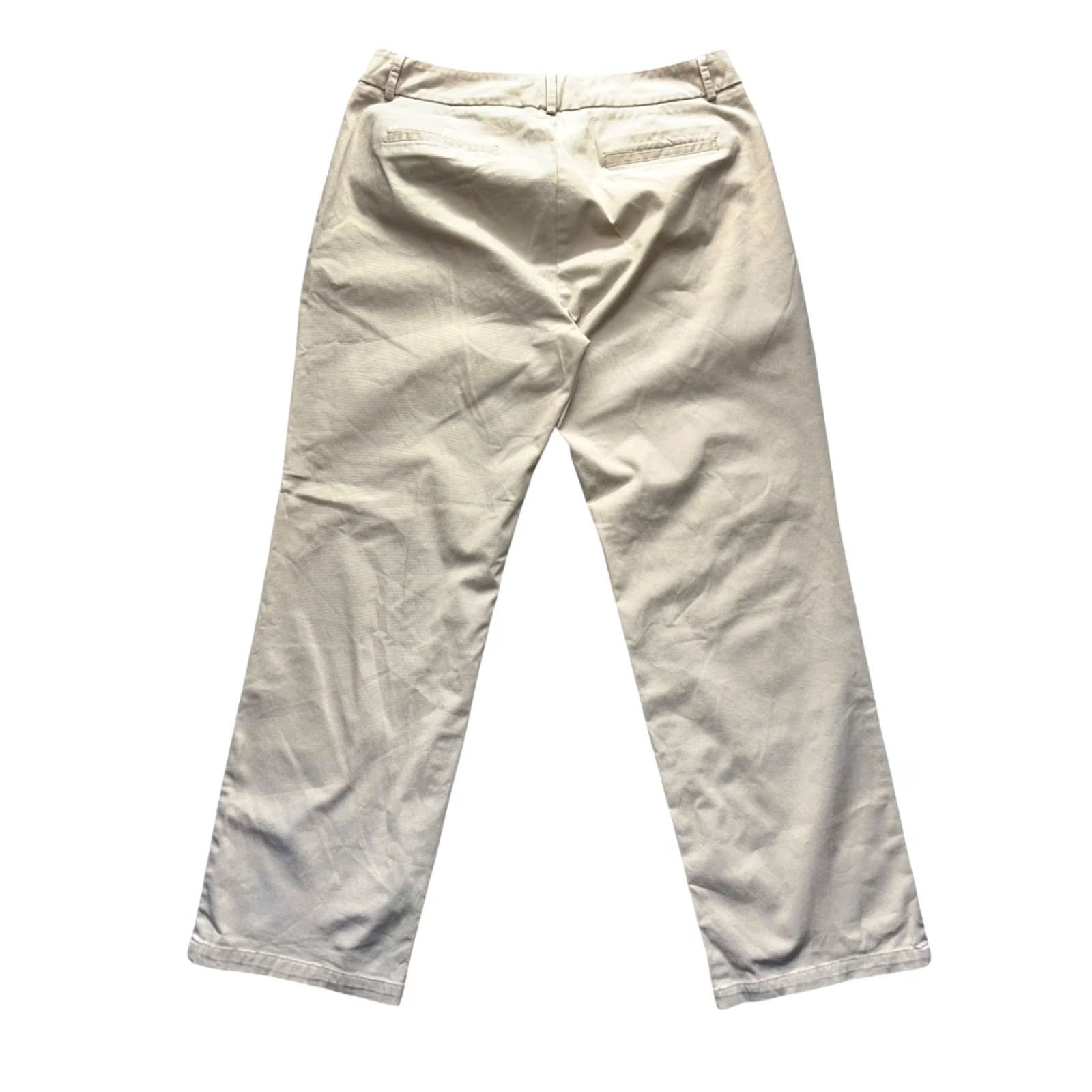 Dockers DOCKERS Pants Khakis WOMENS 12P Medium Beige Straight Flat Front Zip Cash? Size 34" / US 12 / IT 48 - 2 Thumbnail