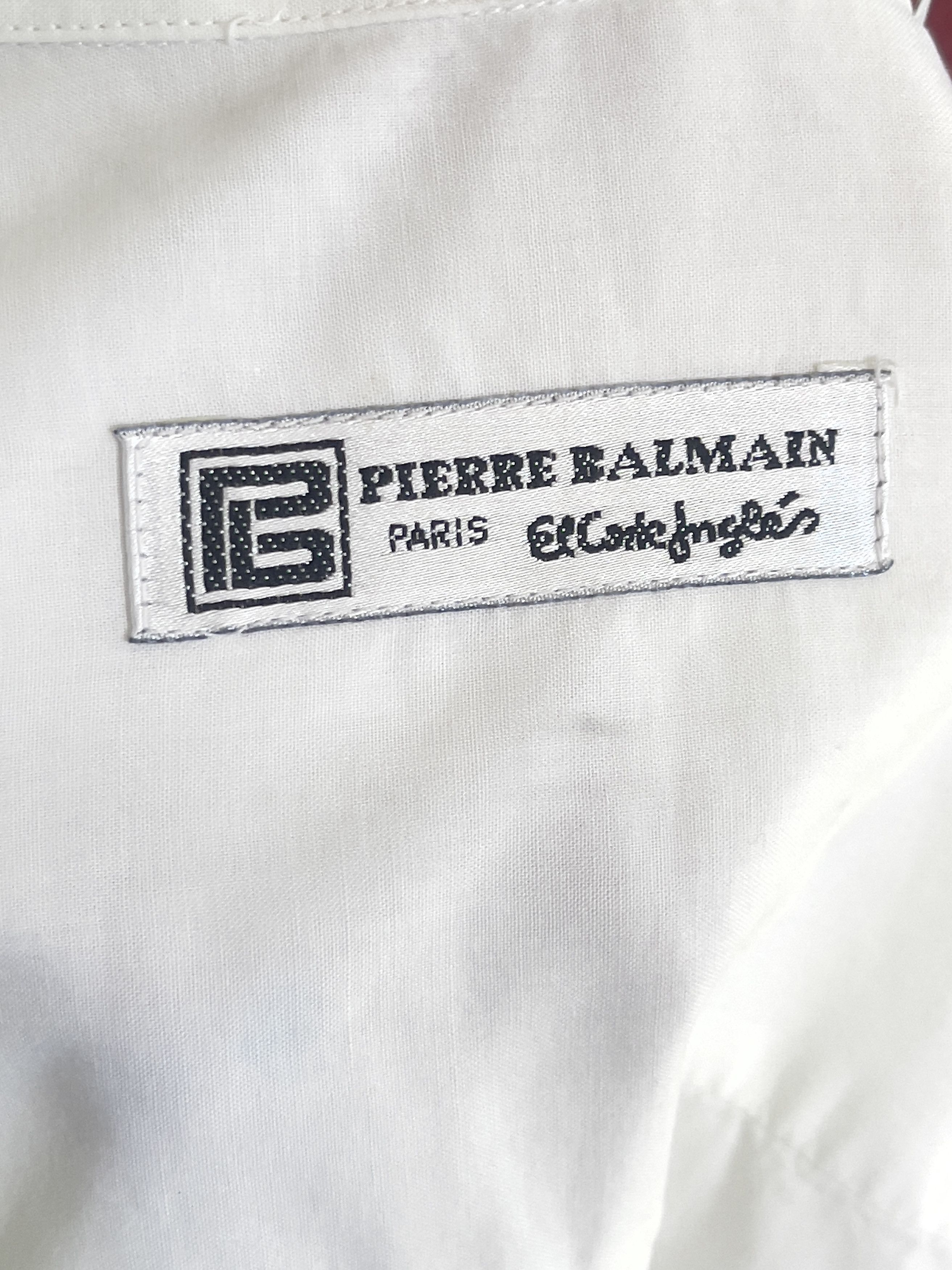 Pierre Balmain White shirt long sleeve vintage pierre Balmain size M 39 Size US M / EU 48-50 / 2 - 5 Thumbnail