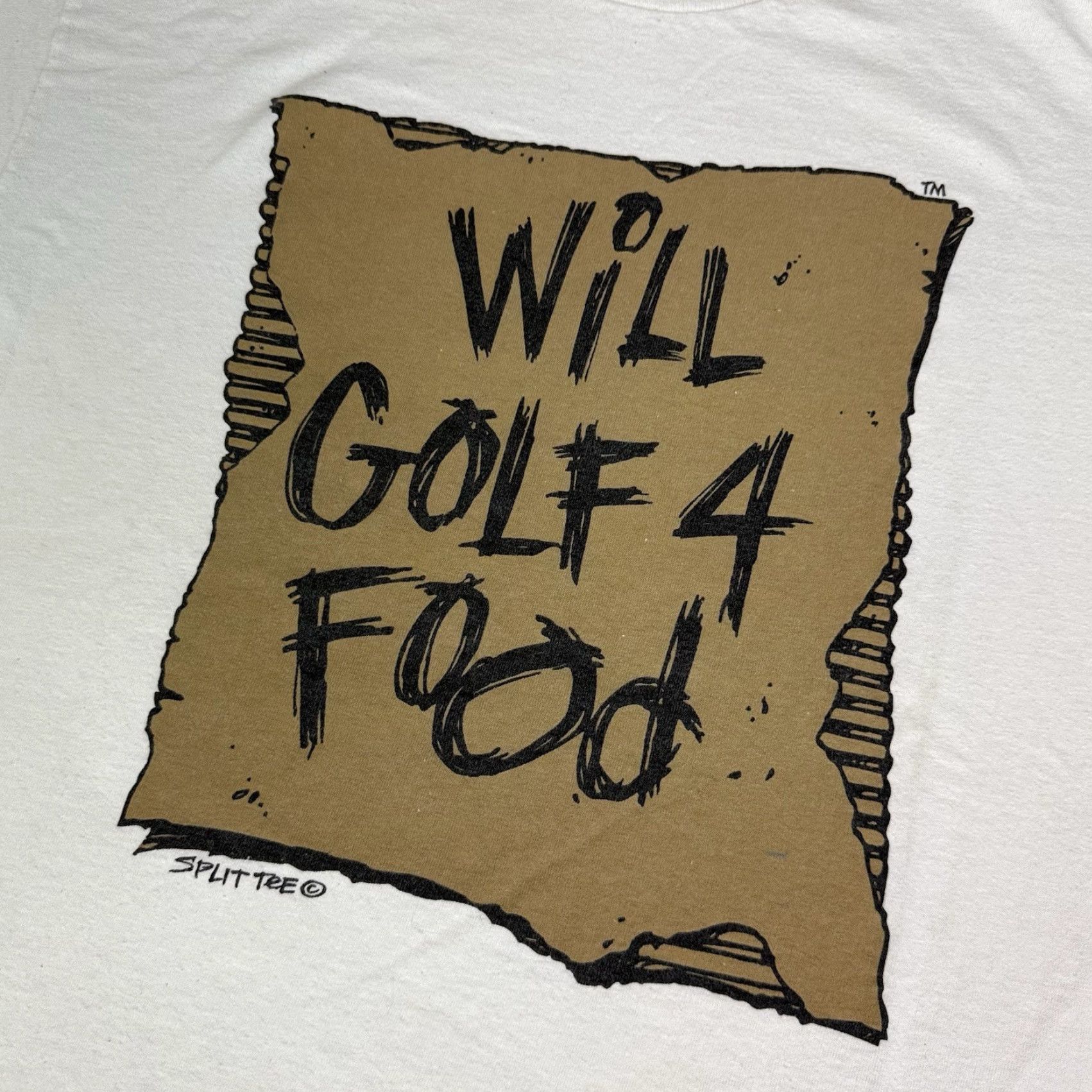 Delta VINTAGE Delta Golf T-Shirt Mens L White Stitch Parody Shirt Size US L / EU 52-54 / 3 - 2 Thumbnail