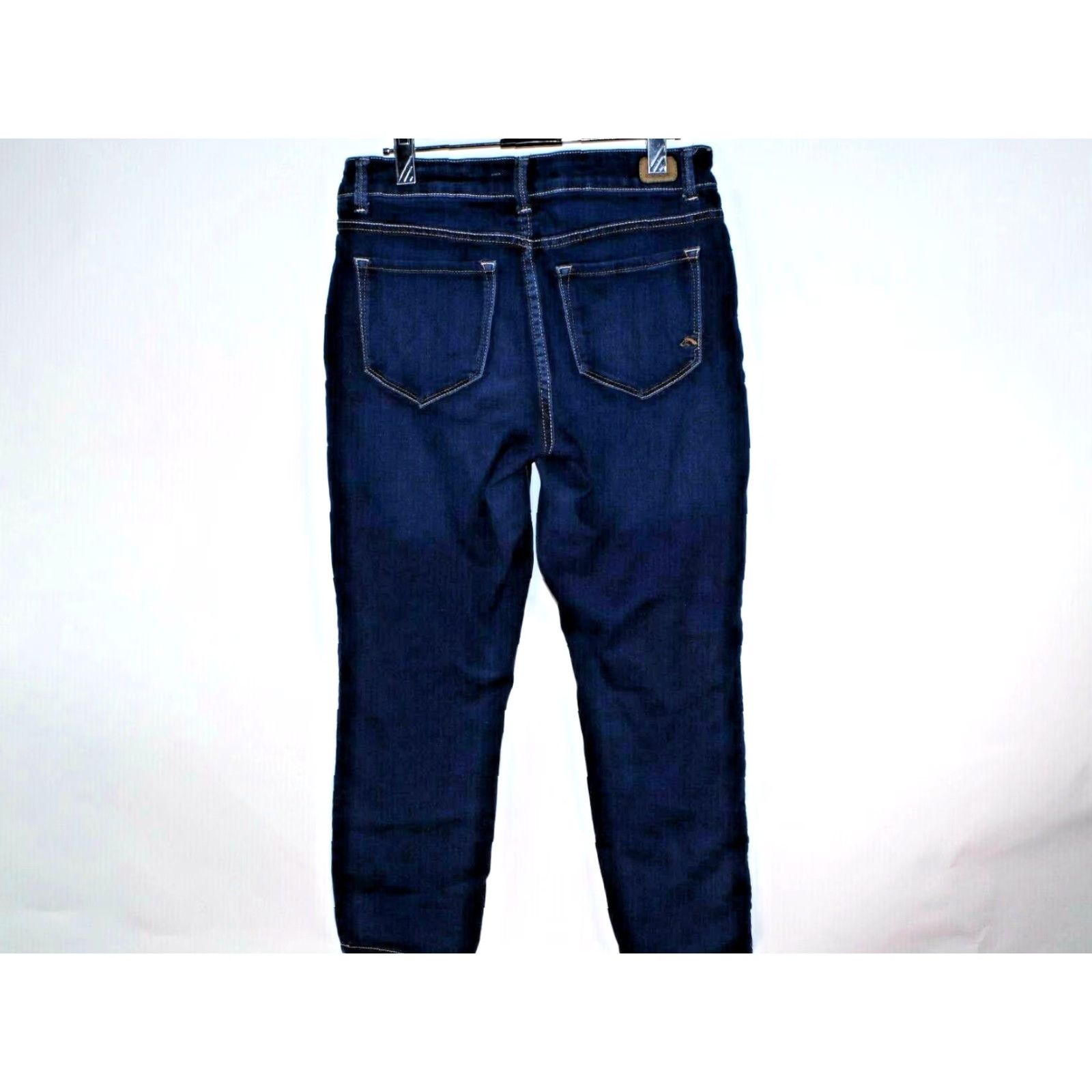 Jordache Jordache Jeans Women's Size 6 Blue Crop Super Skinny Denim 28X23 5-Pocket Logo Rise Mid Zip Size 28" / US 6 / IT 42 - 4 Thumbnail