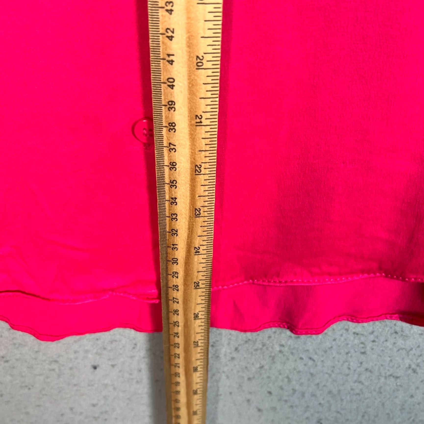 Zara Zara Womens Medium Hot Pink Button-Up Collared Shirt Long Sleeves Lightweight Size M / US 6-8 / IT 42-44 - 5 Thumbnail
