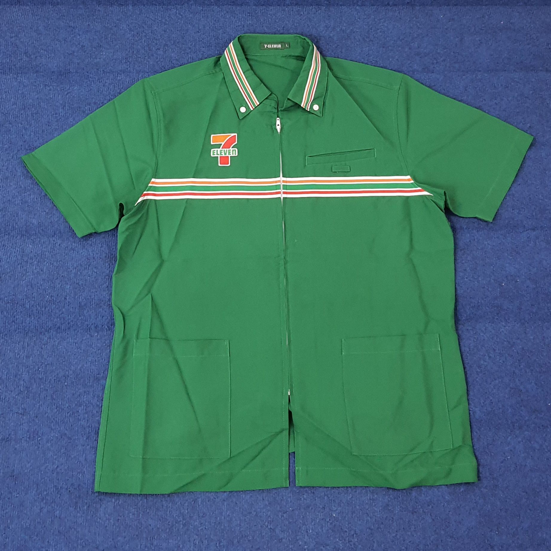 Japanese Brand Vintage 7 Eleven Japan Staff Uniform Jacket C259N18 Size US L / EU 52-54 / 3 - 3 Thumbnail