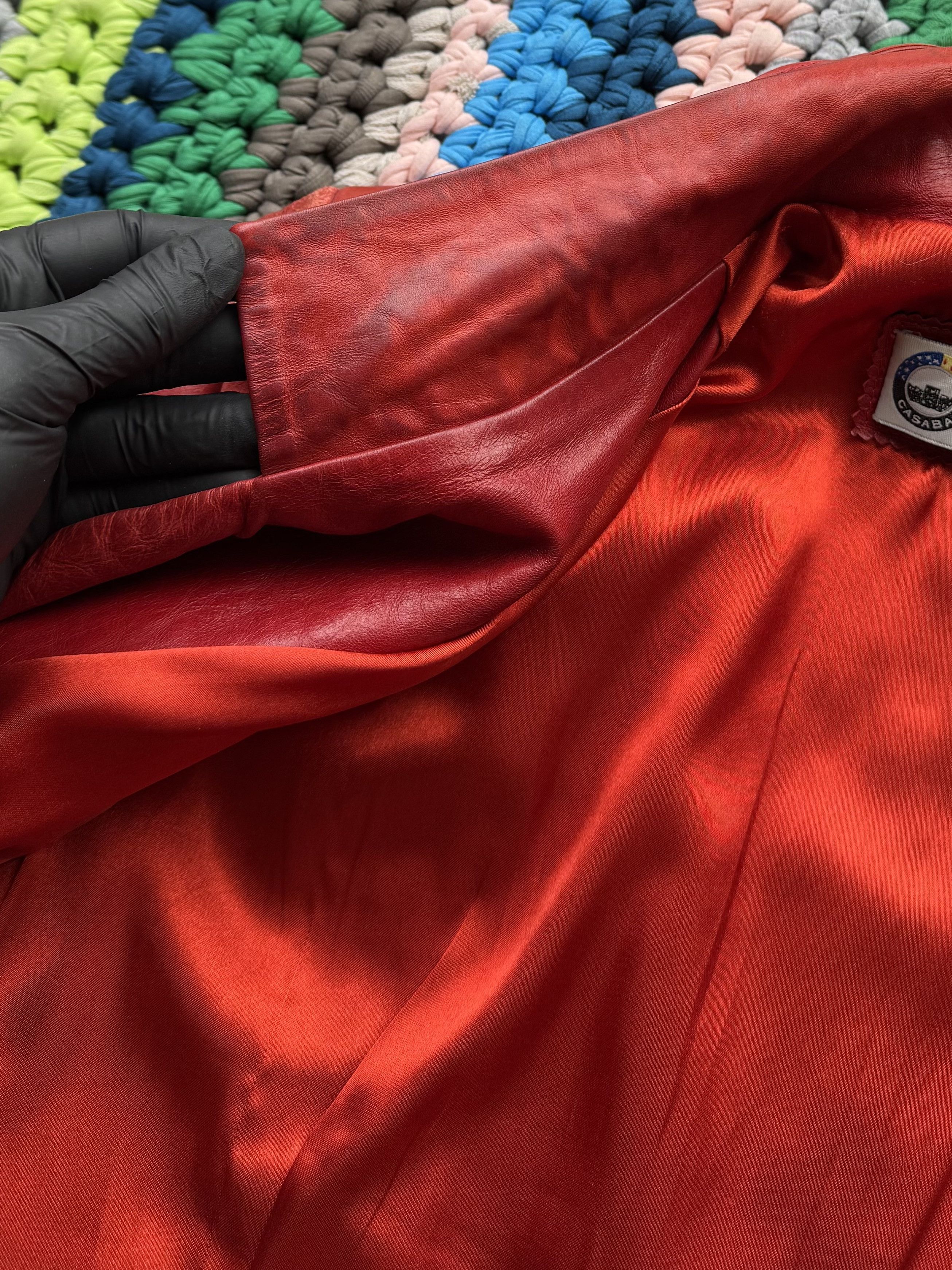 Japanese Brand Vintage Leather Jacket With Belted (ET1)(D15) Size L / US 10 / IT 46 - 10 Thumbnail
