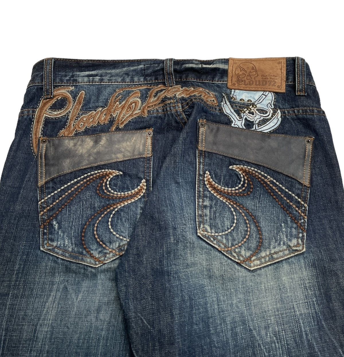 If Six Was Nine × Japanese Brand Rare Design Vintage Japanese Brand Cloud72 Jeans 2000s Size US 33 - 4 Thumbnail