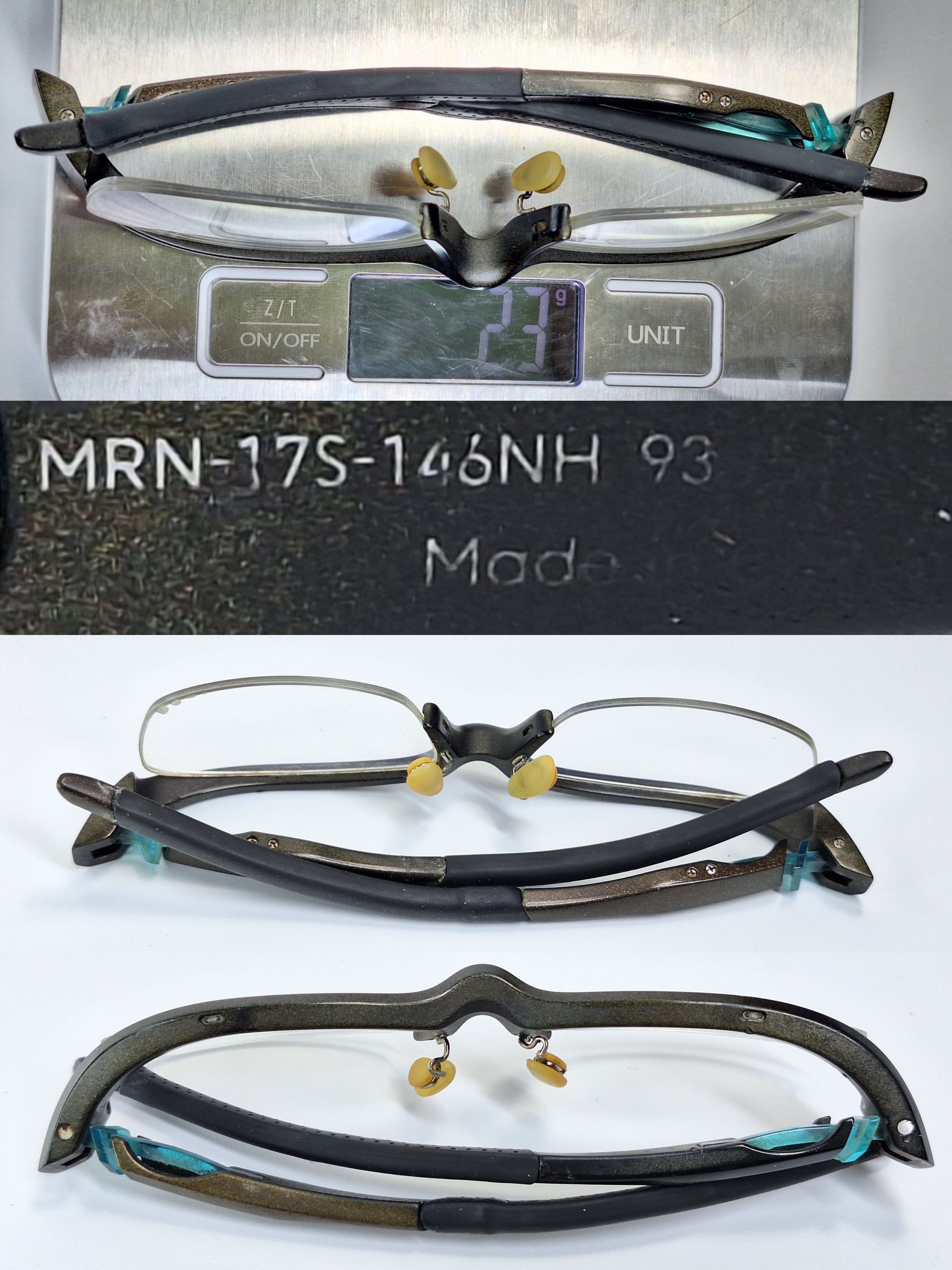 JINS JINS Airframe MRN-17S-146 Semi-Rimless Lightweight Eyeglass Size ONE SIZE - 6 Thumbnail