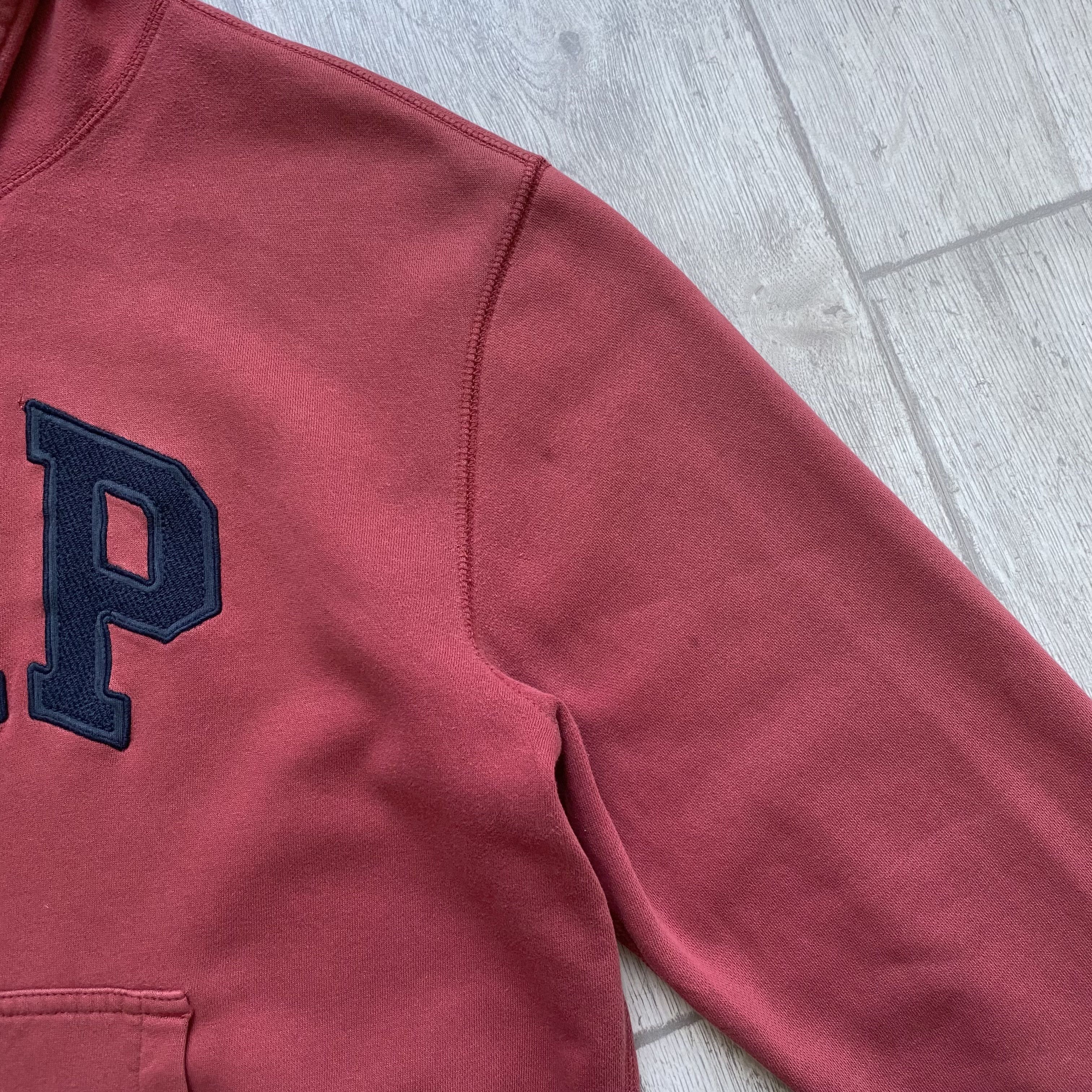 Gap Vintage Faded GAP Hoodie Zip Up Big Center Logo Yezzy Size US M / EU 48-50 / 2 - 9 Thumbnail