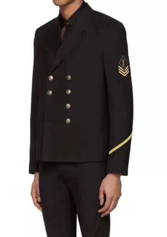 Saint Laurent Paris Saint Laurent Double-Breasted Military Jacket. Size US S / EU 44-46 / 1 - 7 Thumbnail