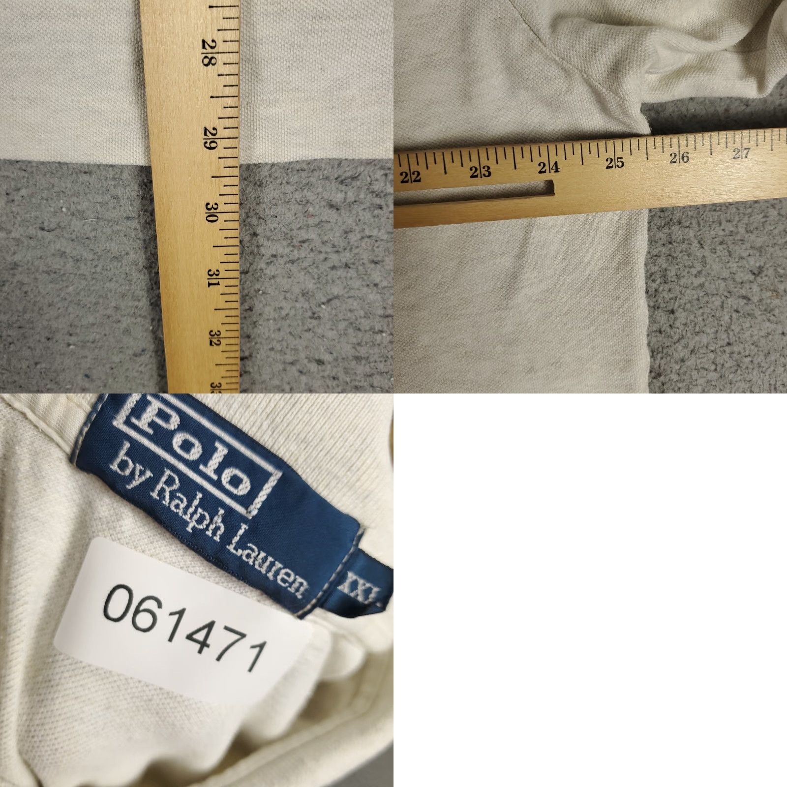 Polo Ralph Lauren VINTAGE Polo Ralph Lauren Shirt Mens 2XL Beige Classic Fit Long Sleeve Embroidered Pony Mens Size US XXL / EU 58 / 5 - 8 Thumbnail