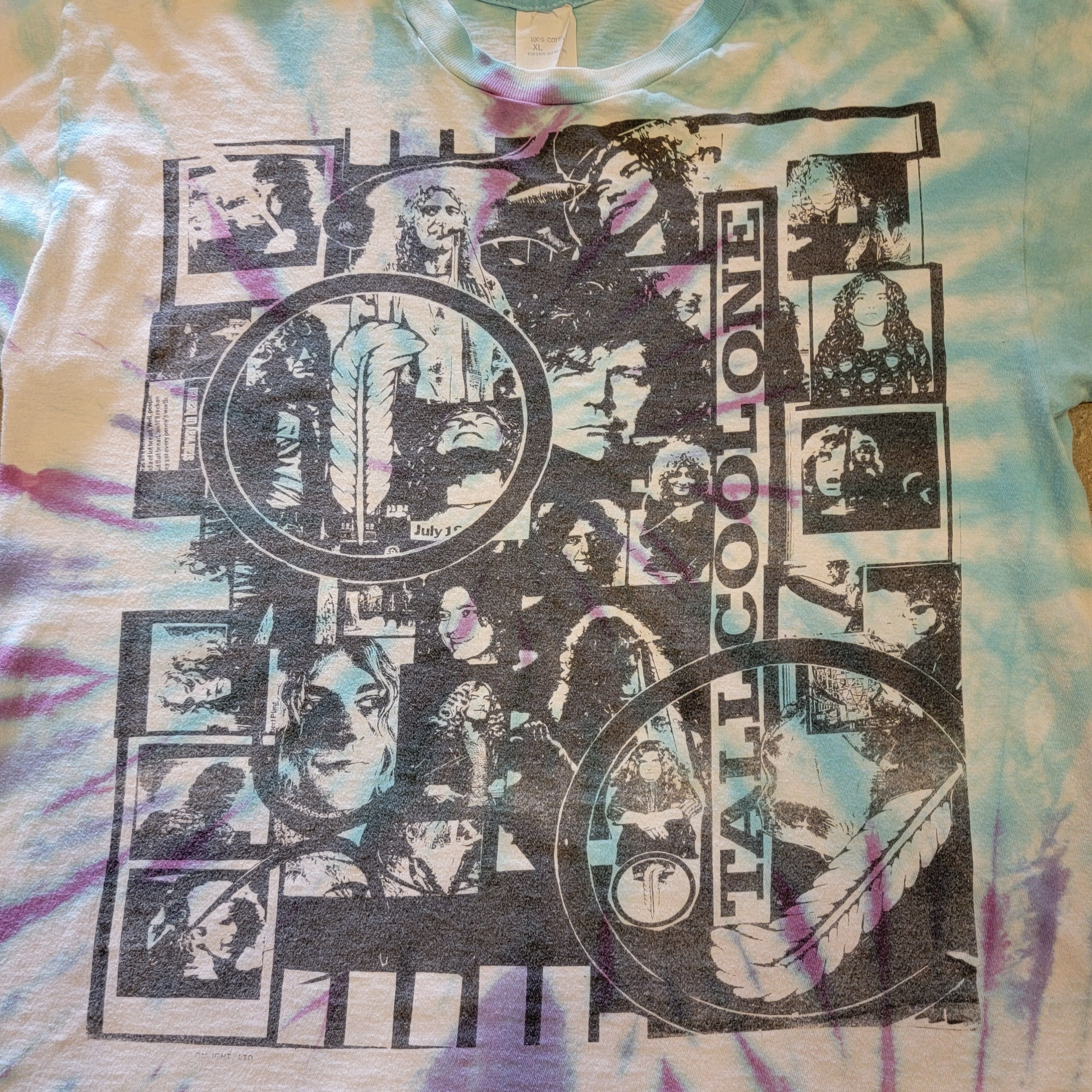 Led Zeppelin × Vintage Robert Plant Tie Dye Tee - Tall Cool One Size US L / EU 52-54 / 3 - 2 Thumbnail