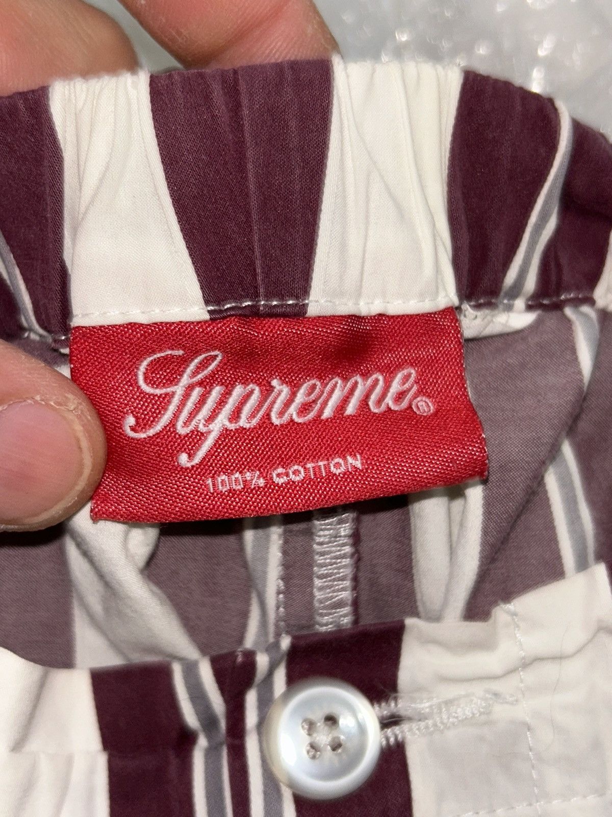 Supreme Supreme Striped Pyjama Pant FW16 size Small Size US 32 / EU 48 - 6 Thumbnail
