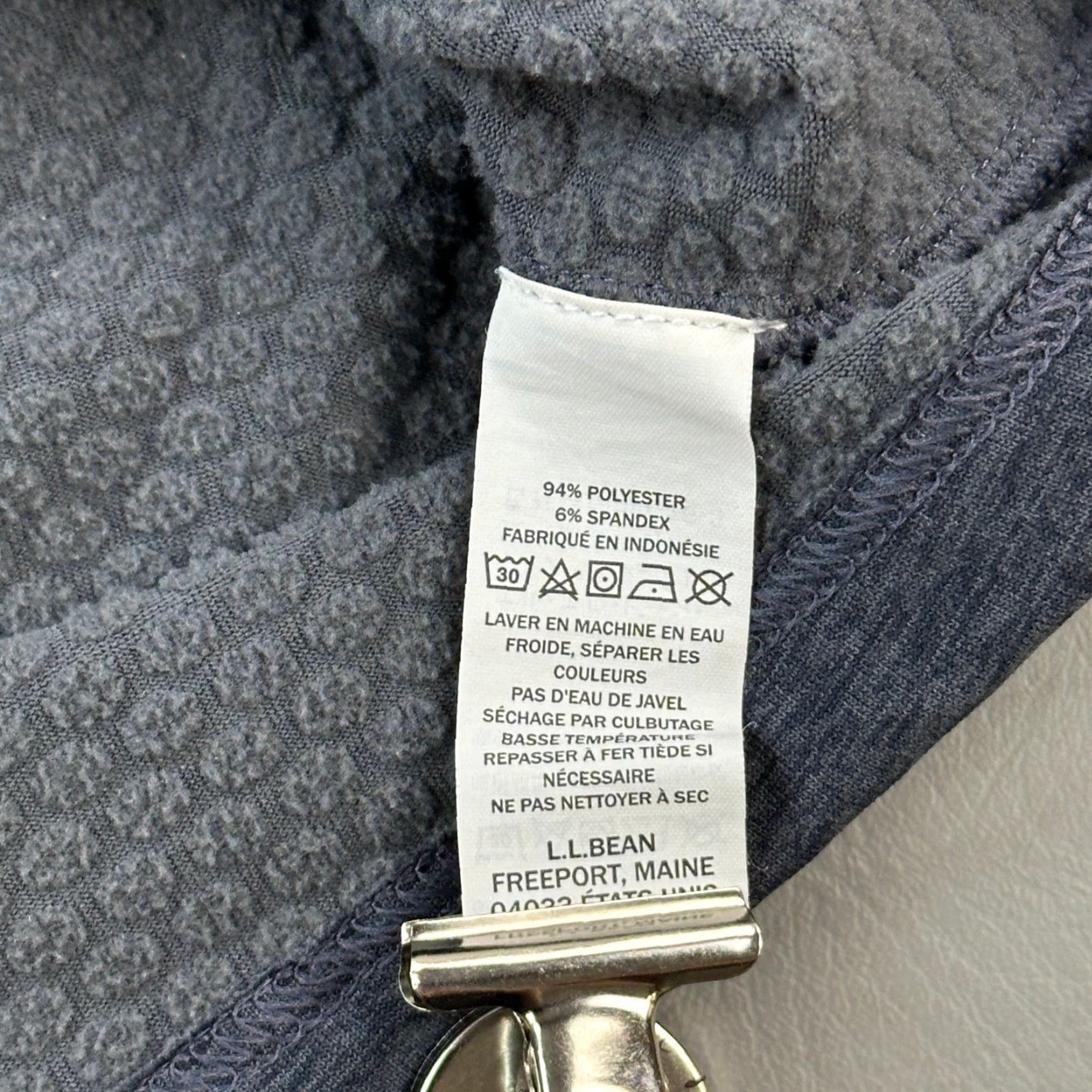 Vintage LL Bean Pullover Mens Large Adventure Grid Fleece 1/4 Zip Slightly Fitted Casual Blue Size US L / EU 52-54 / 3 - 7 Thumbnail
