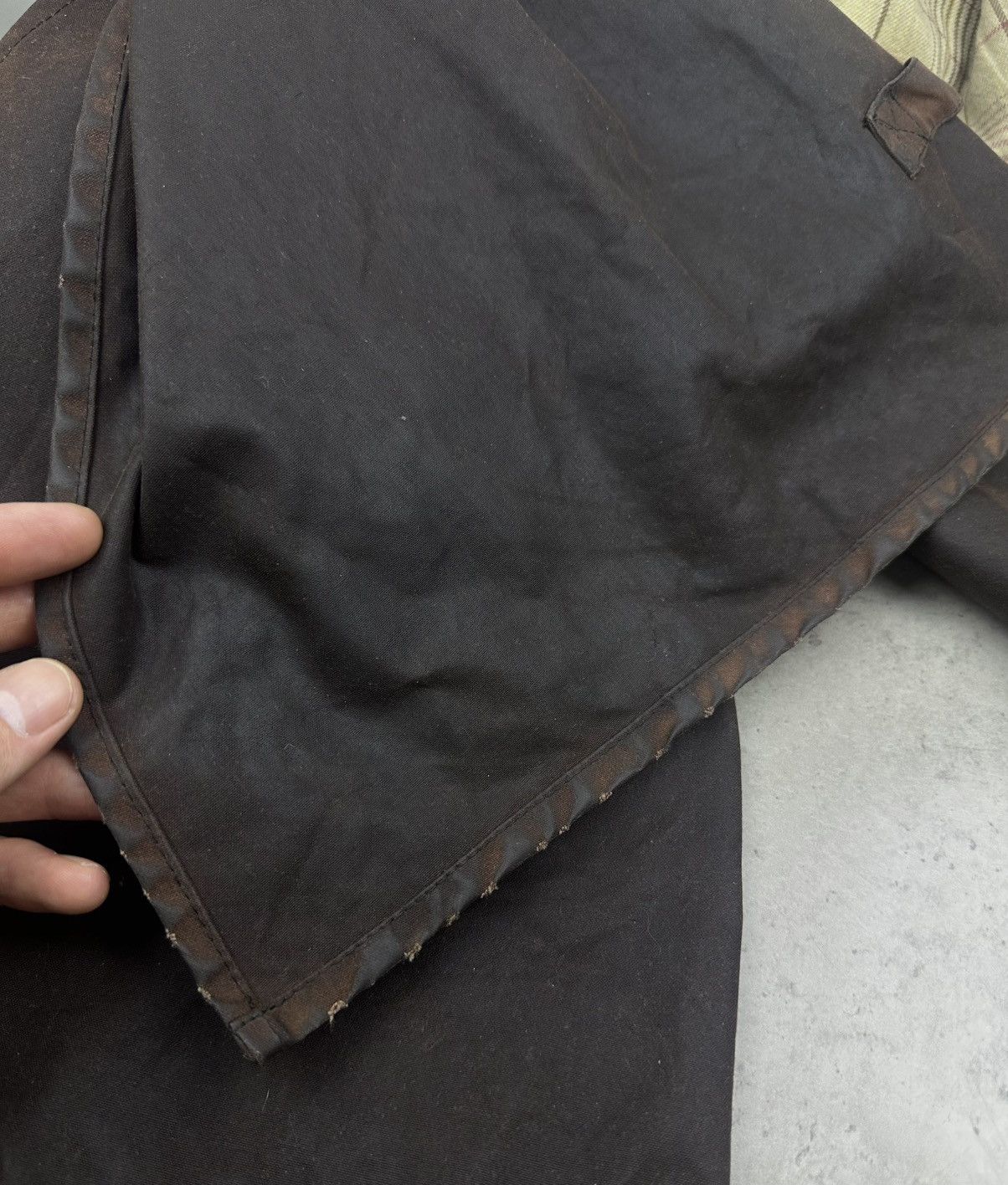 Barbour Barbour Stockman Waxed Cotton Hooded Long Coat Brown Size M Size US M / EU 48-50 / 2 - 13 Thumbnail