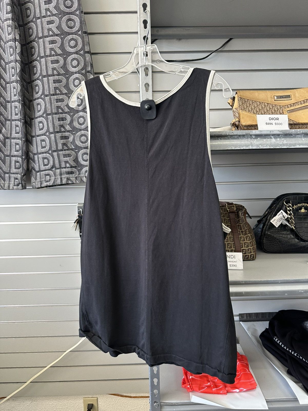 Rhude Rhude White & Black cursive Tank Top XXL side logo Size US XXL / EU 58 / 5 - 6 Thumbnail