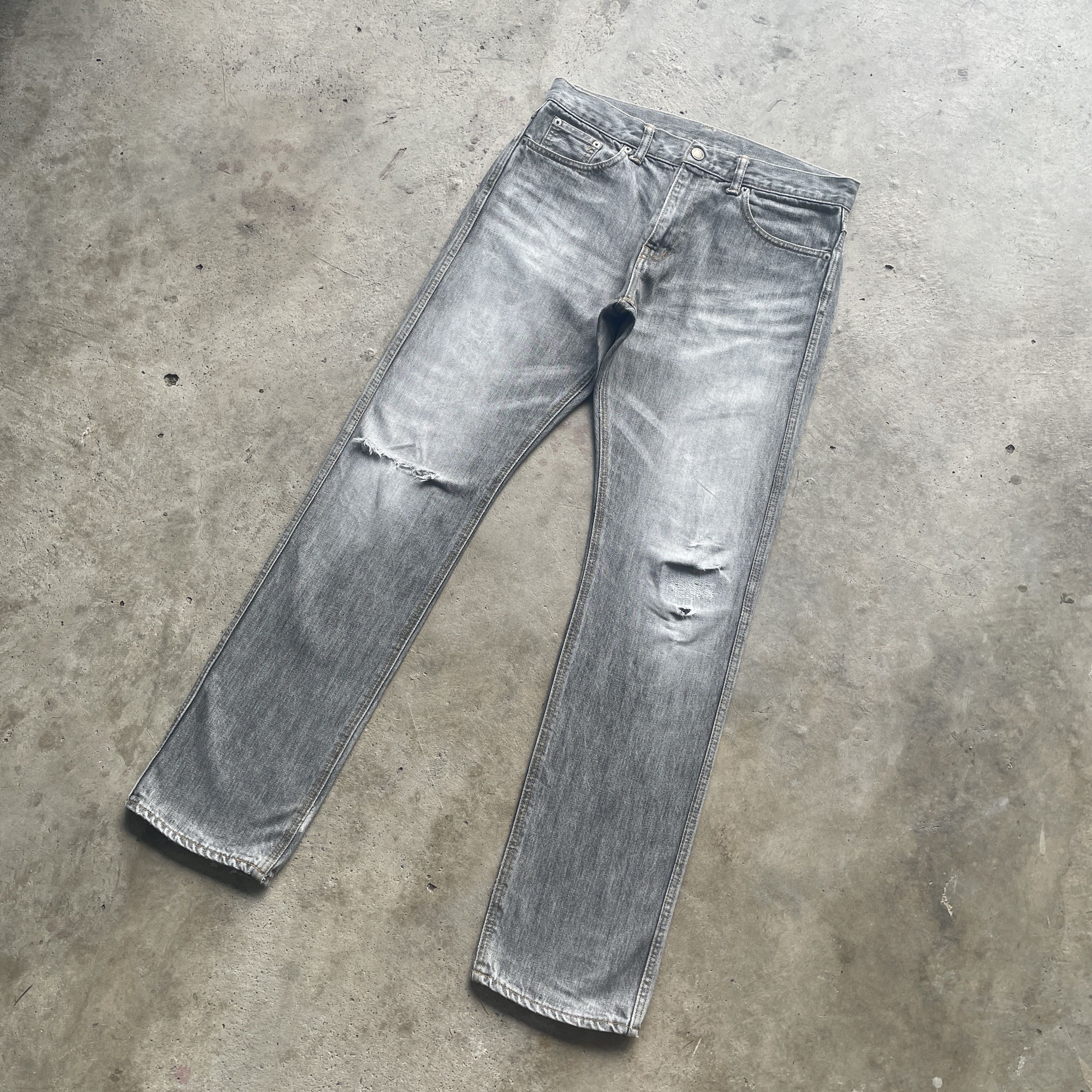 Japanese Brand VINTAGE JAPANESE BLACK FADED DISTRESSED PANTS JEANS W33 Size US 33 - 1 Thumbnail