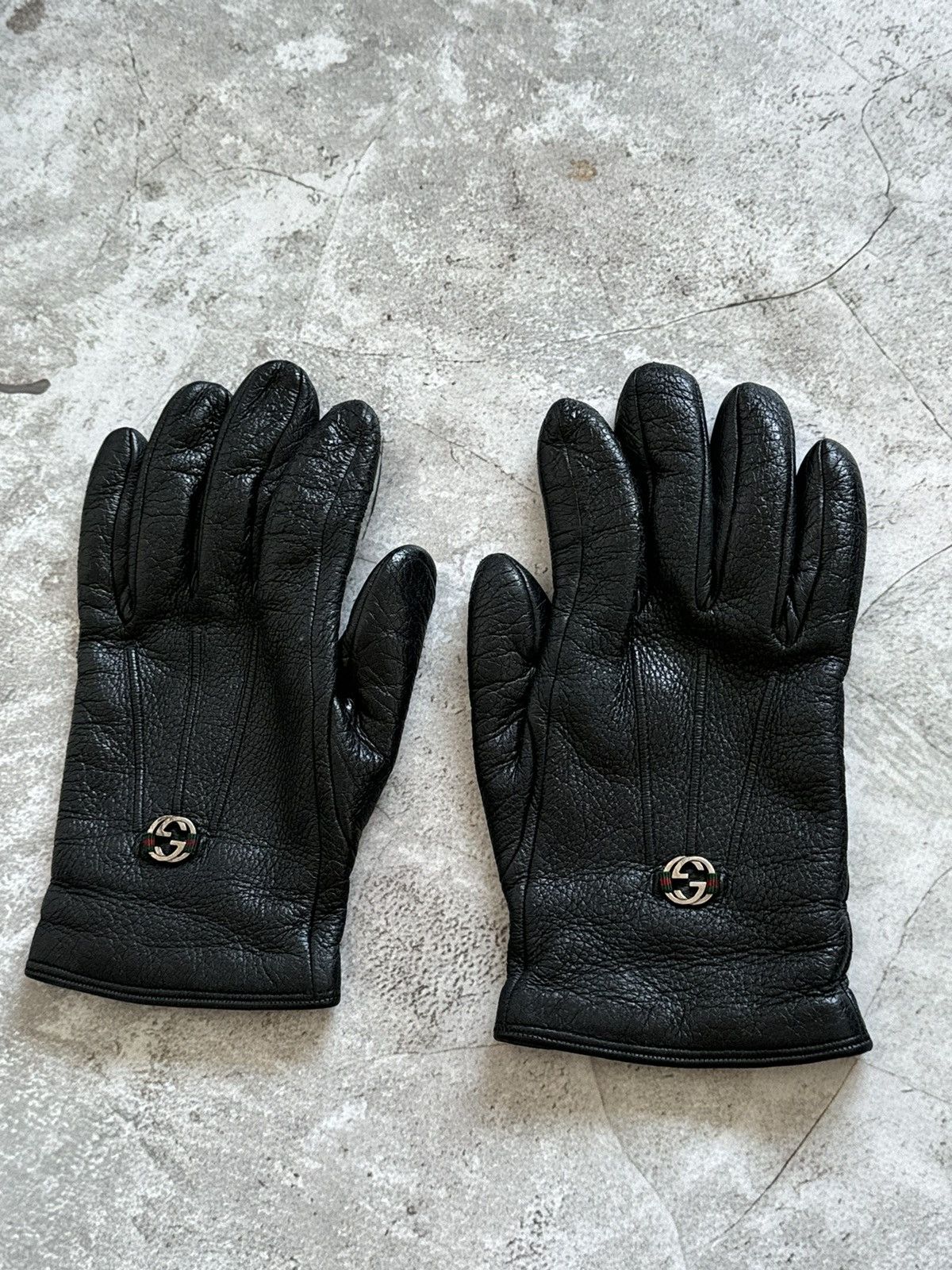Gucci Gucci leather gloves with dust bag and box Size ONE SIZE - 2 Thumbnail