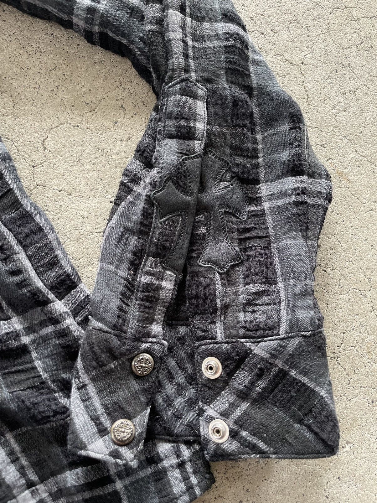 Chrome Hearts Chrome Hearts Cross Patch Flannel Size US L / EU 52-54 / 3 - 4 Thumbnail