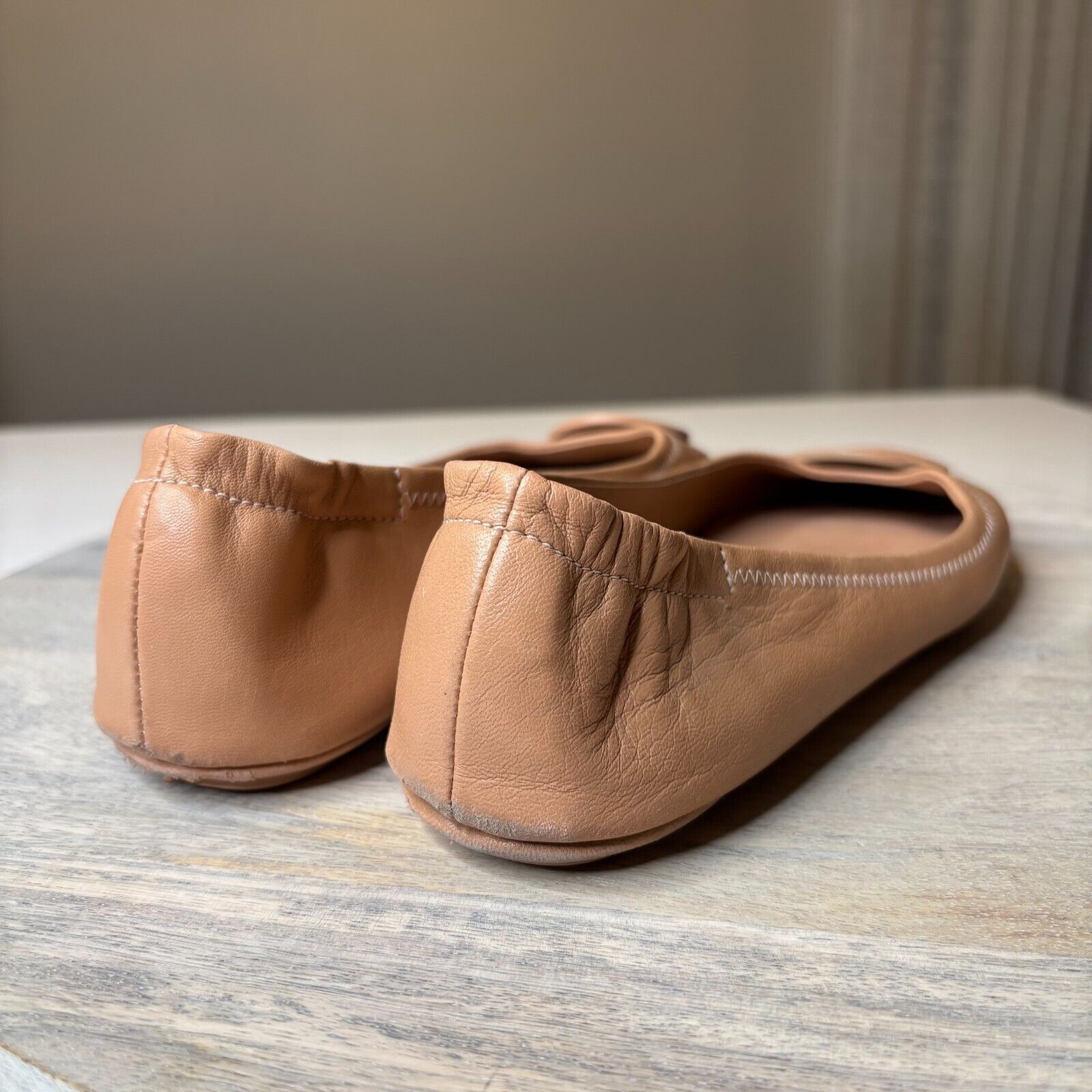 Tory Burch Tory Burch Women's Minnie Travel Tan Leather US Size 7.5 Size US 7.5 / IT 37.5 - 7 Thumbnail