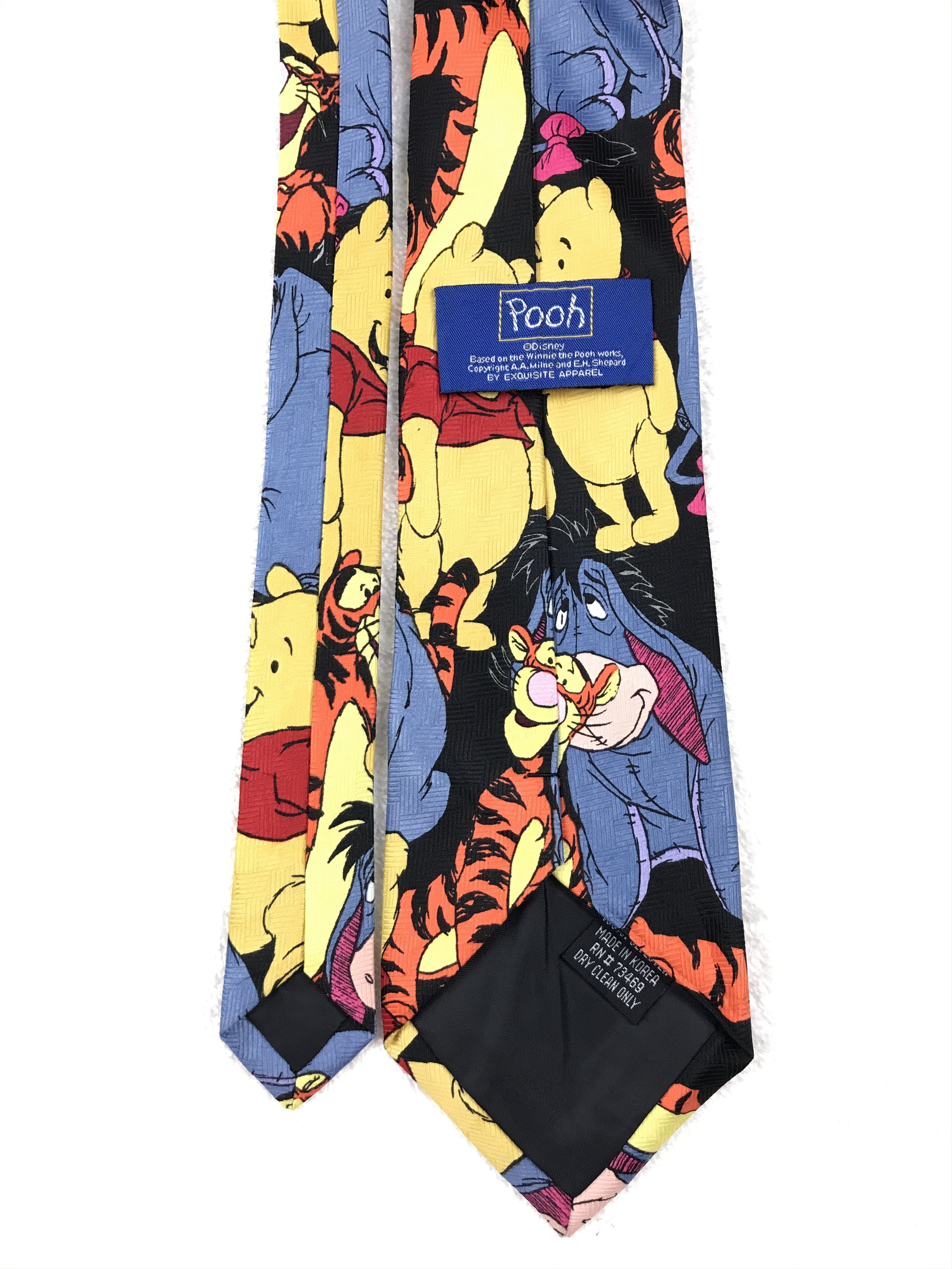 Designer × Vintage Vintage Pooh 100% Polyester Necktie Size ONE SIZE - 4 Thumbnail