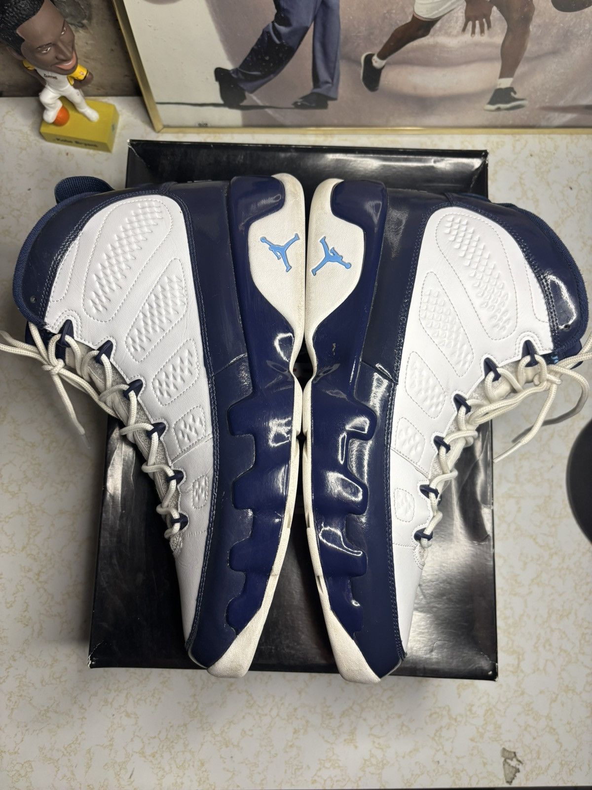 Jordan Brand Jordan Retro 9 ‘university blue’ Size US 12 / EU 45 - 4 Thumbnail