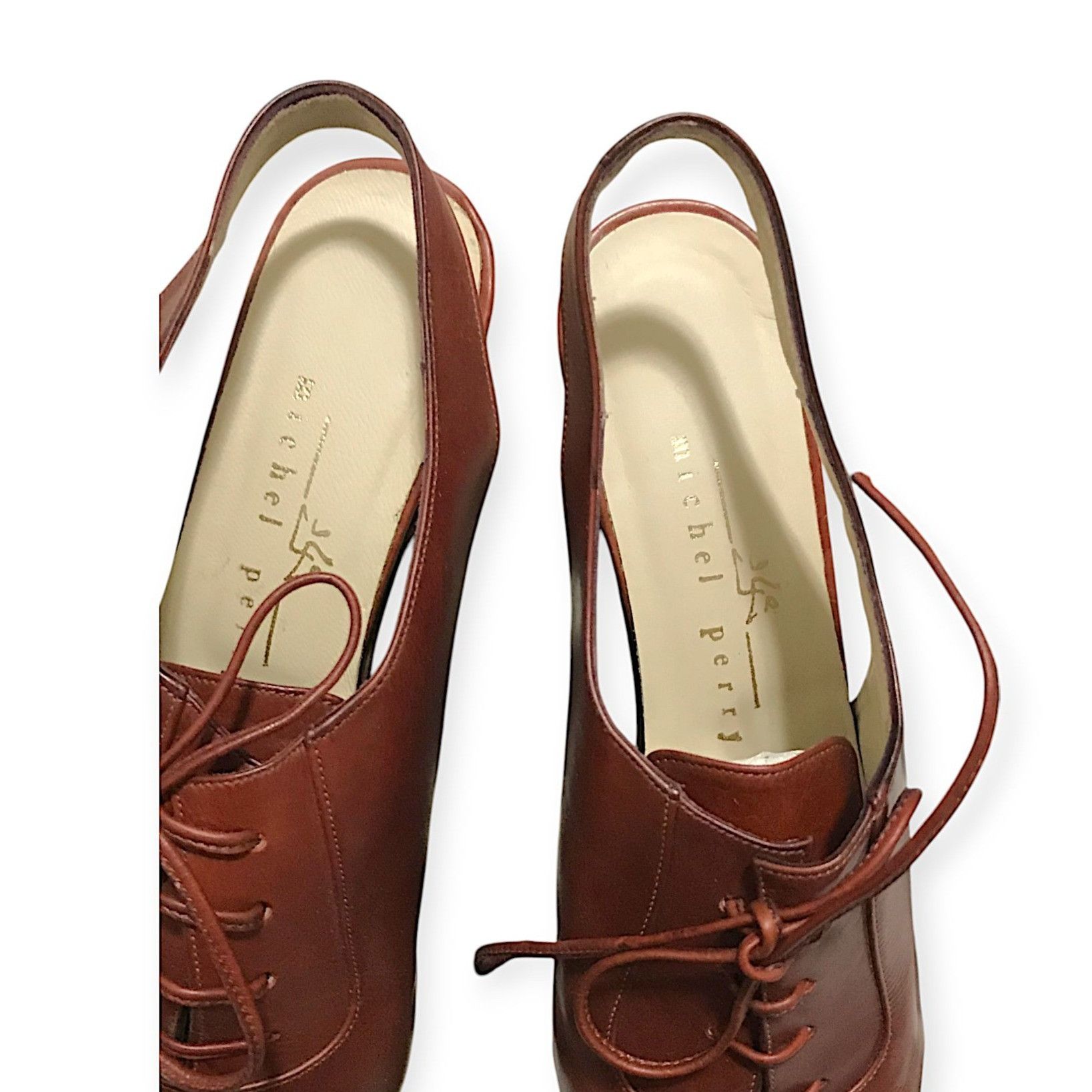 Other Vintage Michel Perry Sculptural Slingback Pumps, Archival Fo Size US 7.5 / IT 37.5 - 7 Thumbnail