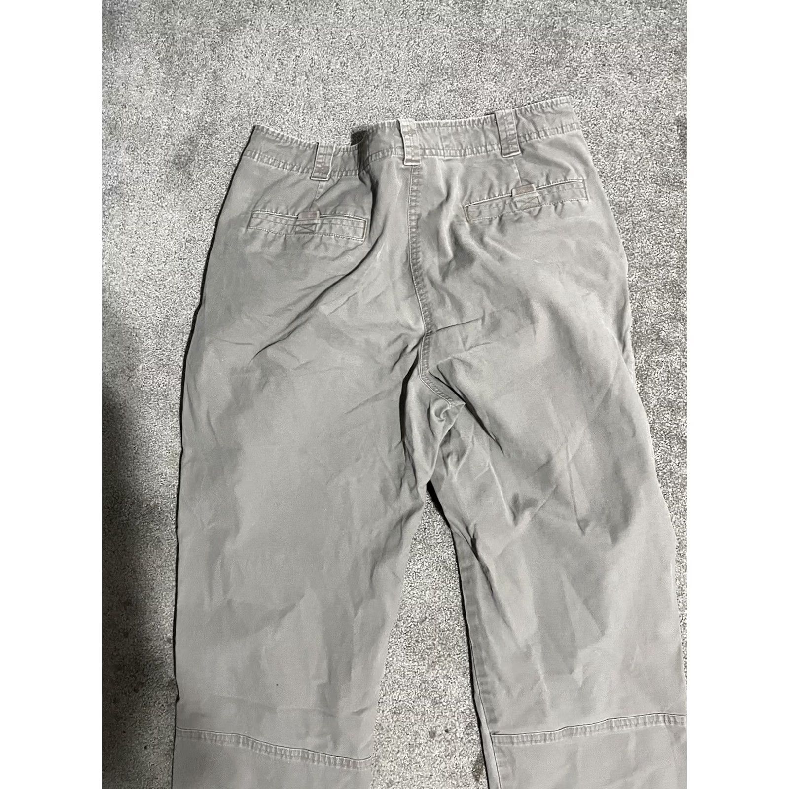 Vintage L.L. Bean Shorts Women 14 Regular Gray Ash Sandwashed Stretch Canvas Shorts Size 36" / US 14 / IT 50 - 4 Thumbnail