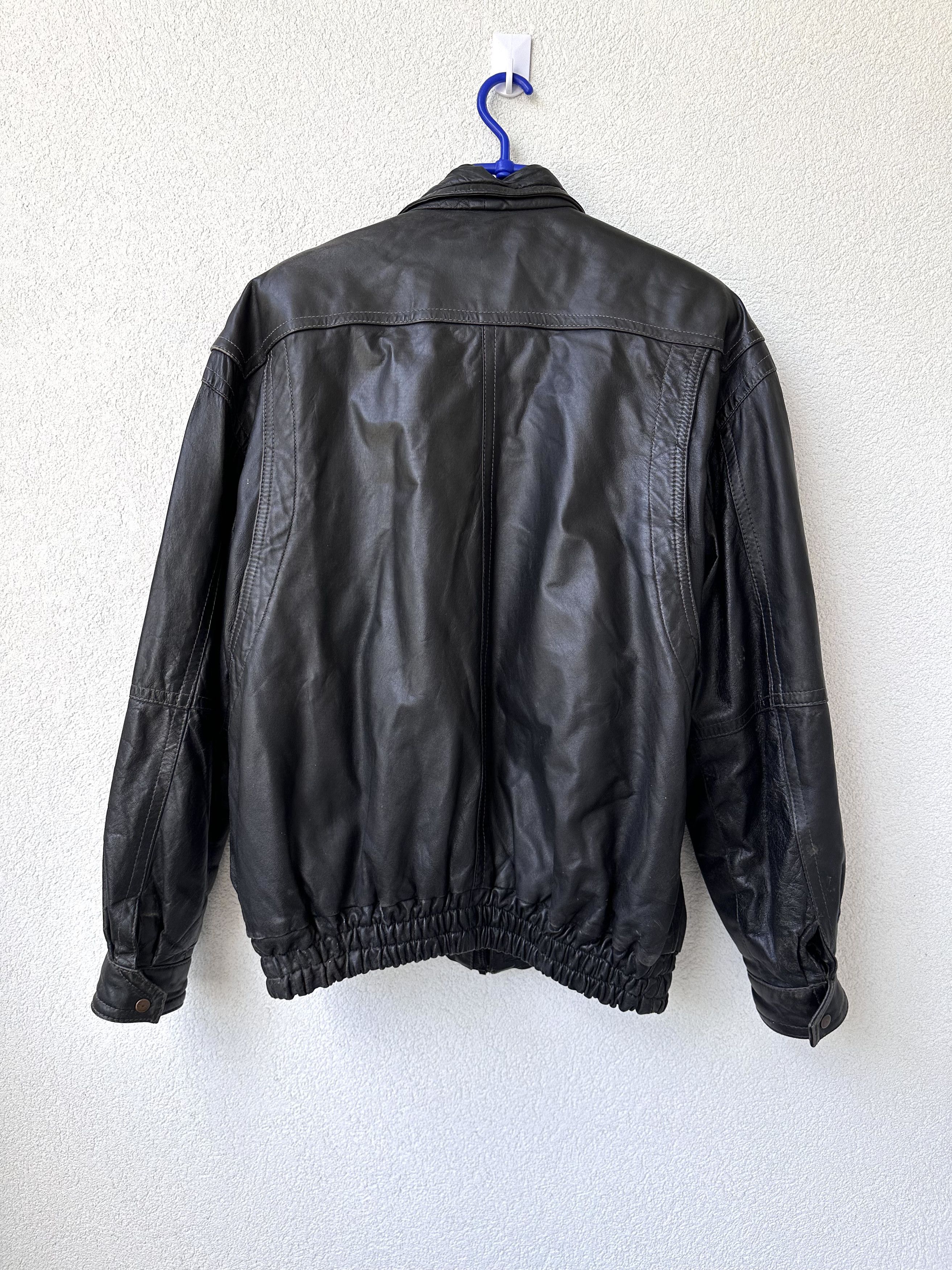 Vintage Leather jacket male boxy avant garde Size US L / EU 52-54 / 3 - 9 Thumbnail