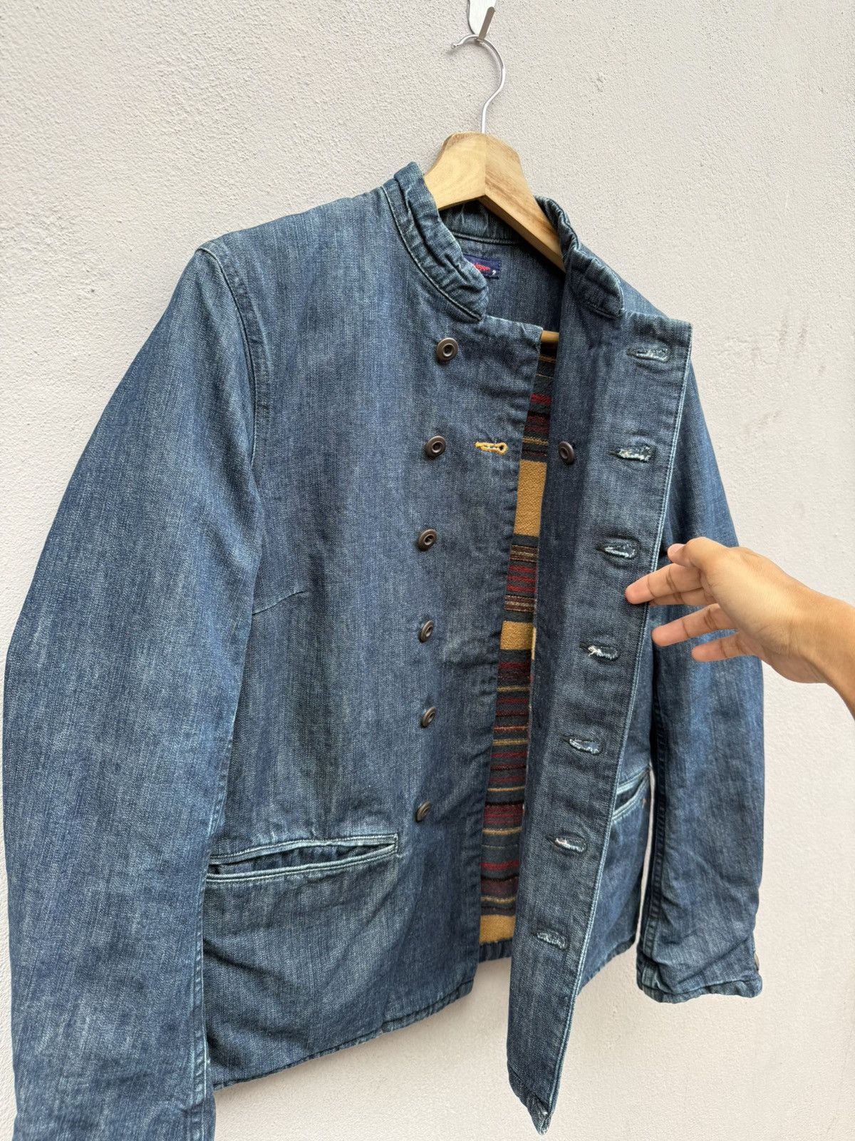 45rpm 💥ARCHIVED💥 R by 45RPM Double Button Blanket Indigo Jacket Size US M / EU 48-50 / 2 - 3 Thumbnail