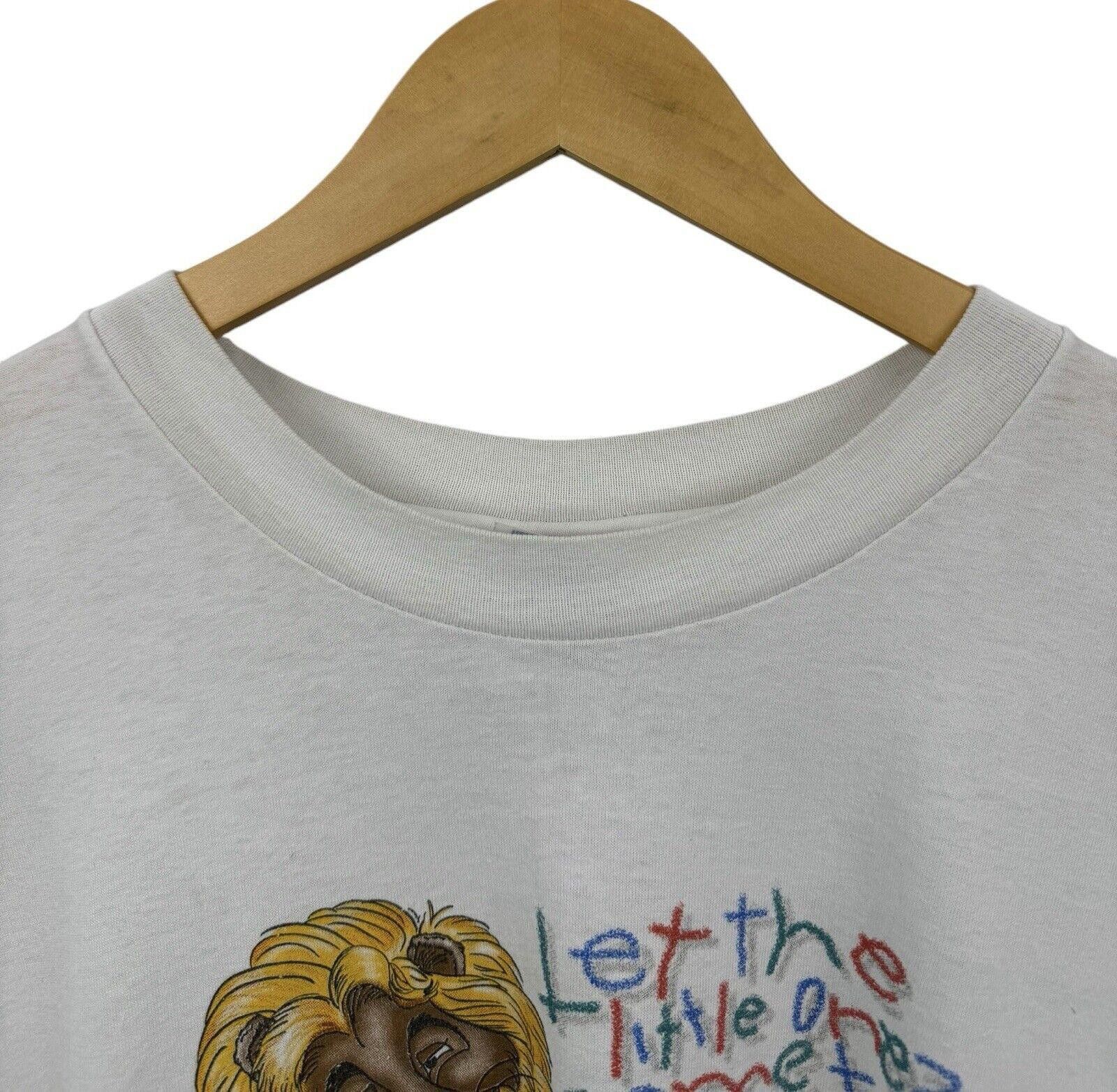 Designer Vintage 1998 Religious Lions Animal Graphic Shirt 2XL Size US XXL / EU 58 / 5 - 3 Thumbnail