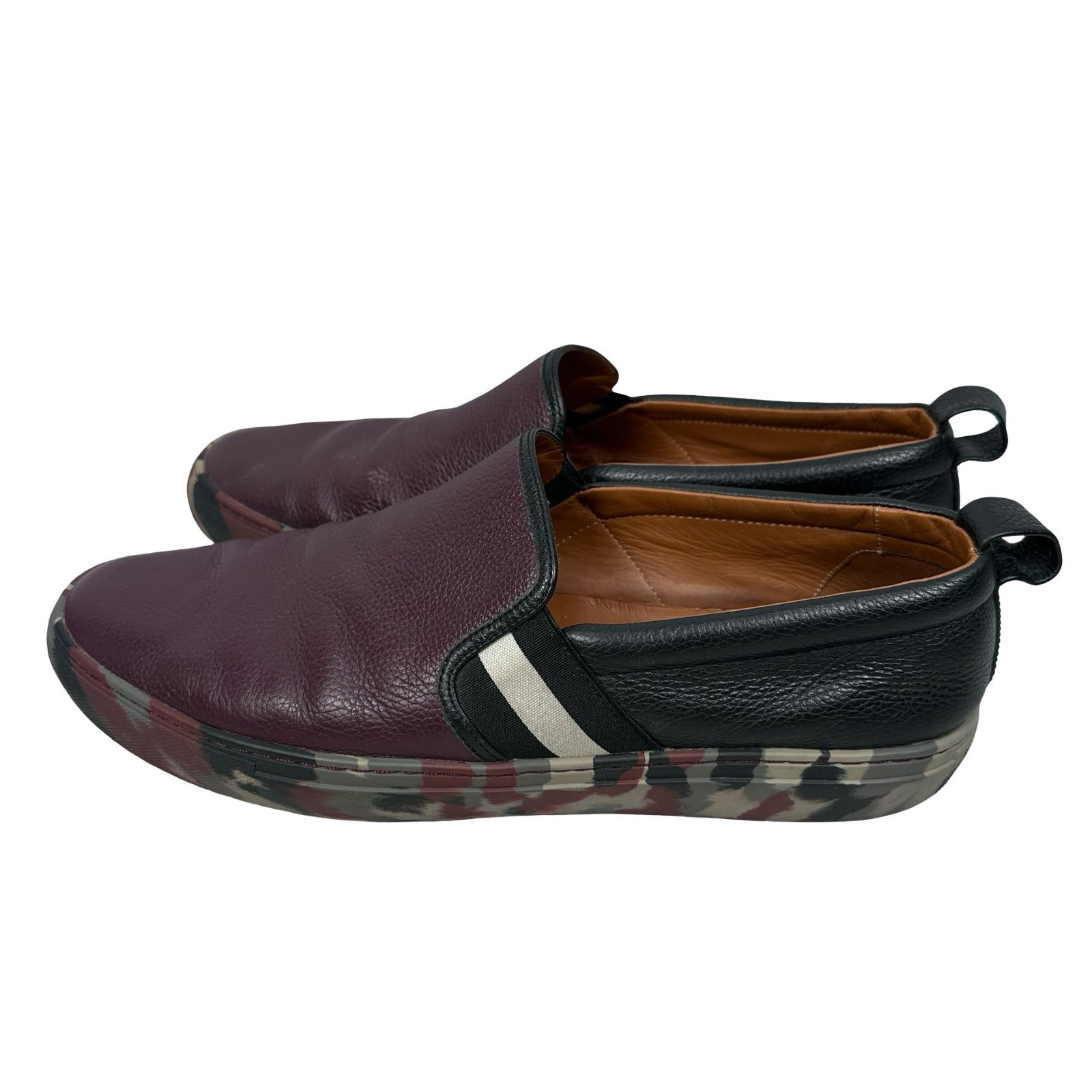 Bally Bally Herald Sneakers Men’s 12 E Cordovan Black Camo Shoes Size US 12 / EU 45 - 3 Thumbnail