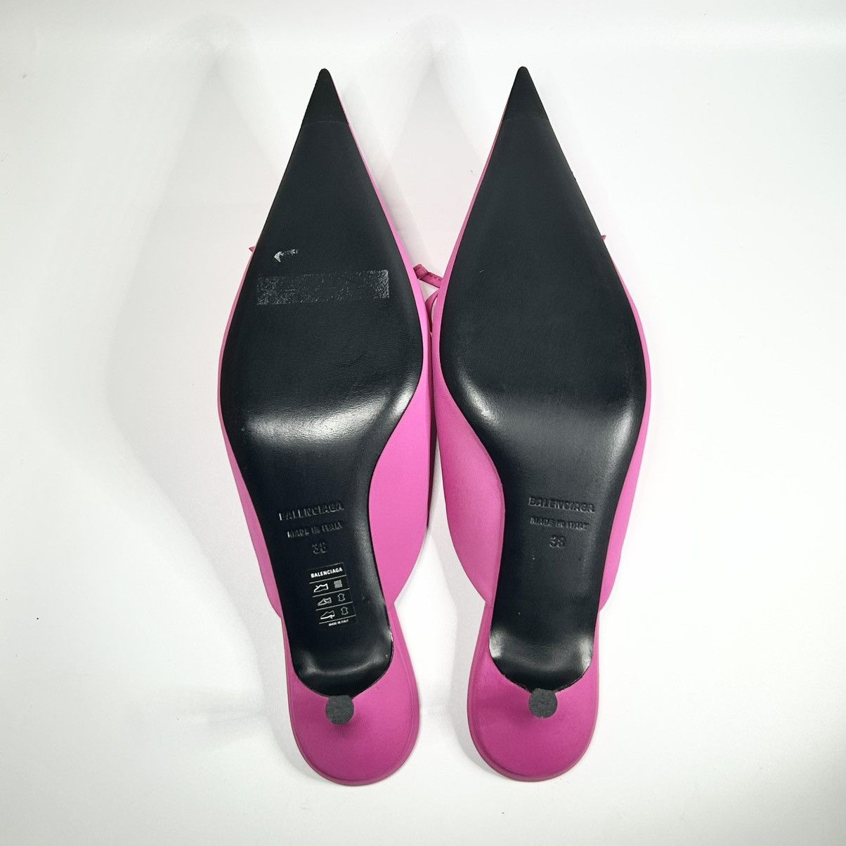 Balenciaga New Balenciaga Knife Bow 40mm Kitten Heels Pink 38EU/8US Size US 8 / IT 38 - 6 Thumbnail