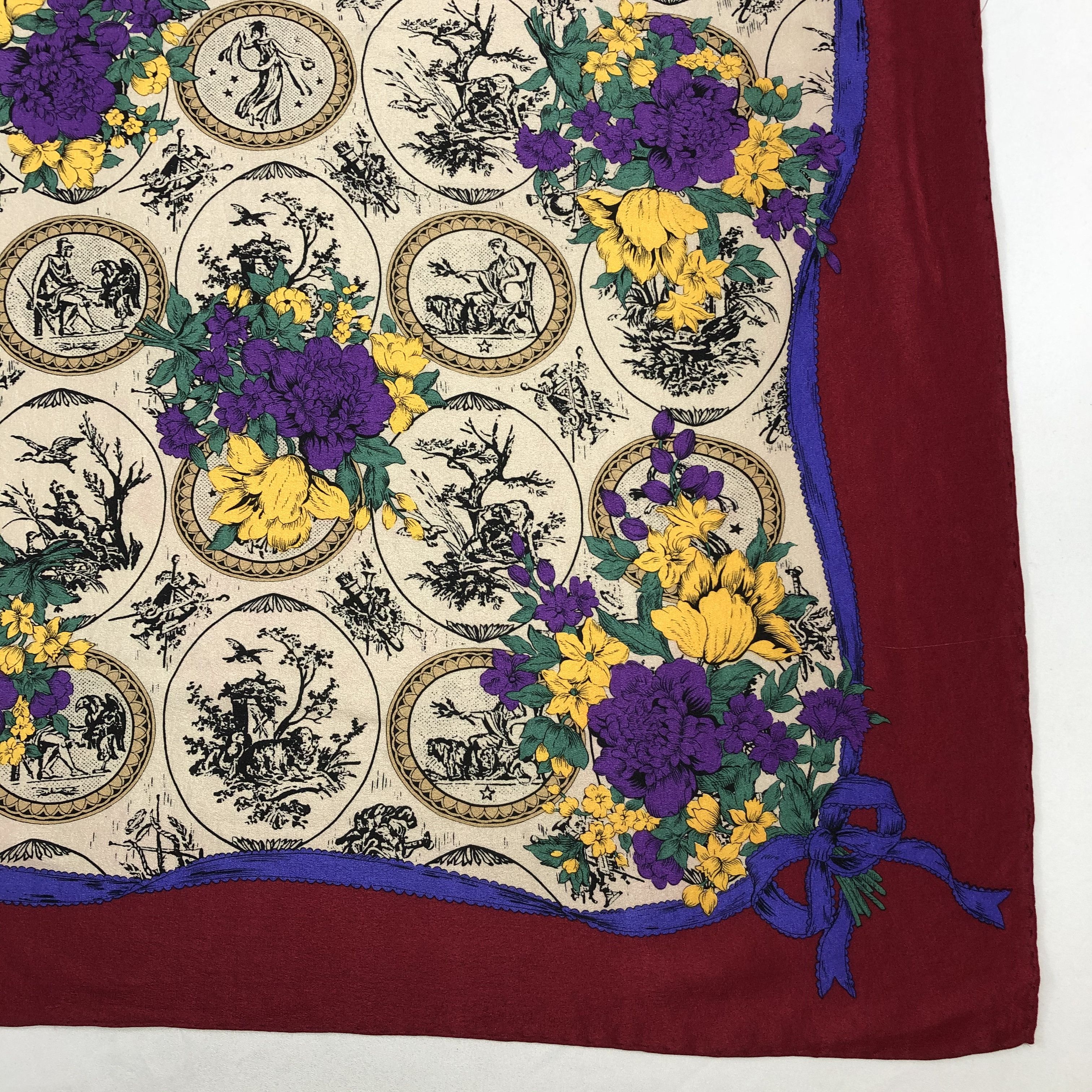 Vintage Vintage Silk Scarf Size ONE SIZE - 4 Thumbnail