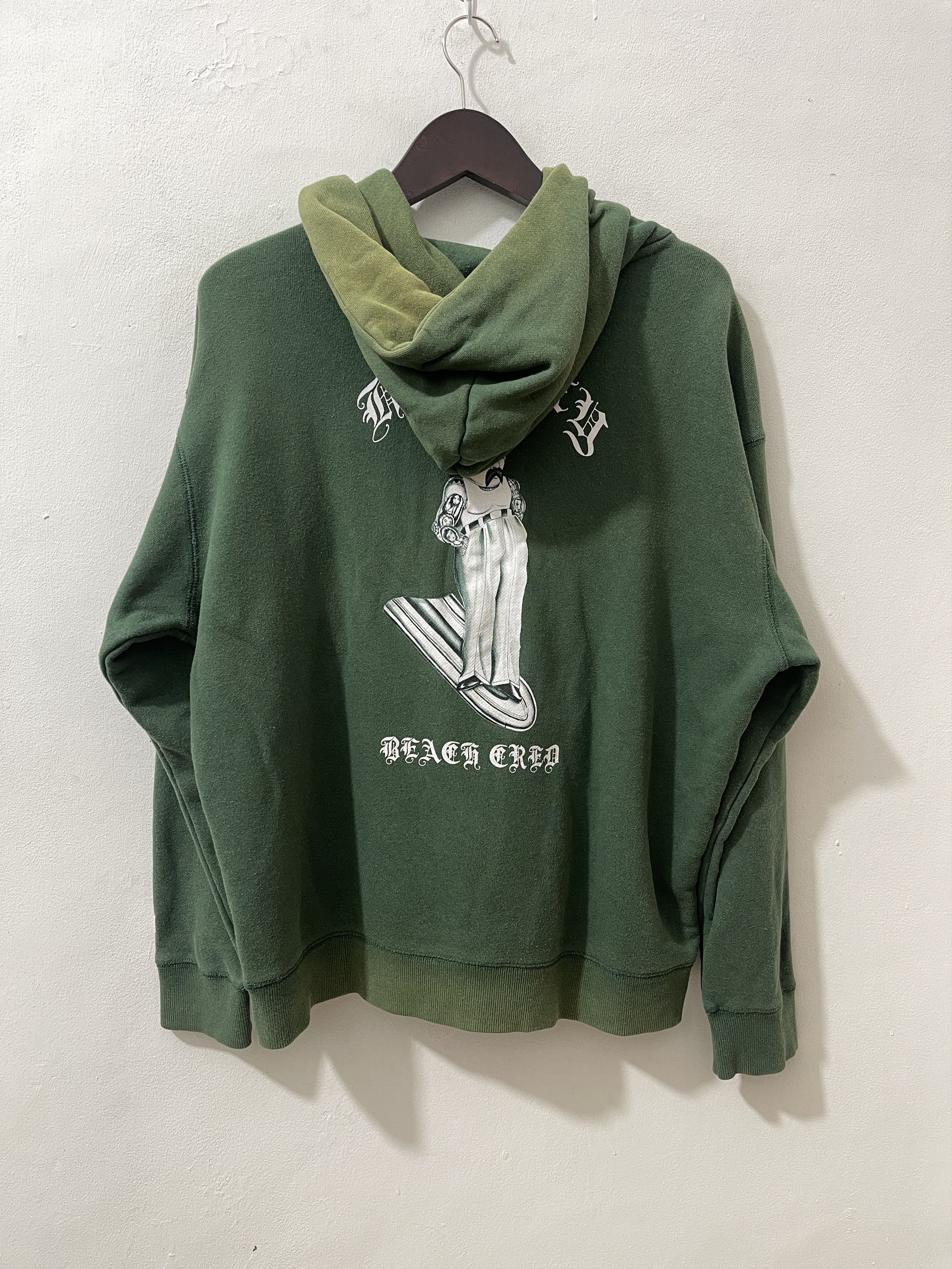 Hurley Vintage Thrashed Hurley El Loco Surf Art Pullover Hoodie Size US M / EU 48-50 / 2 - 7 Thumbnail