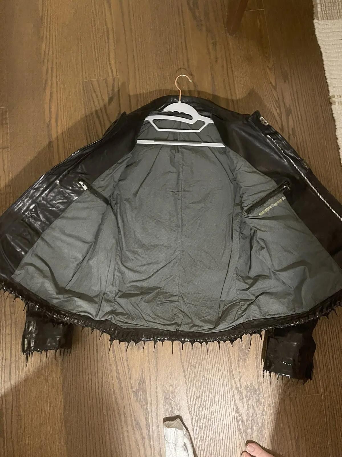 CCP LM2498R Leather Jacket with drips