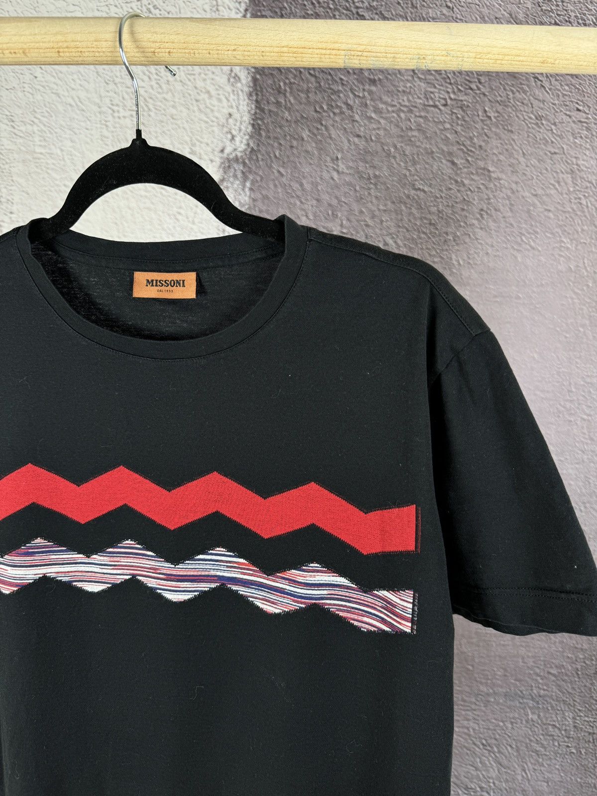 Missoni Missoni zigzag striped black tee shirt Size US M / EU 48-50 / 2 - 4 Thumbnail
