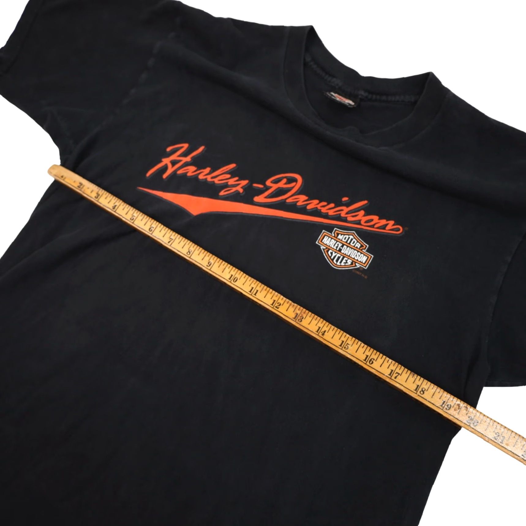 Harley Davidson VINTAGE Harley-Davidson Mens Large T-Shirt Script Spellout Graphic Black Shirt Mens Large Black Harley-Davidson Tshirt Size US L / EU 52-54 / 3 - 7 Thumbnail