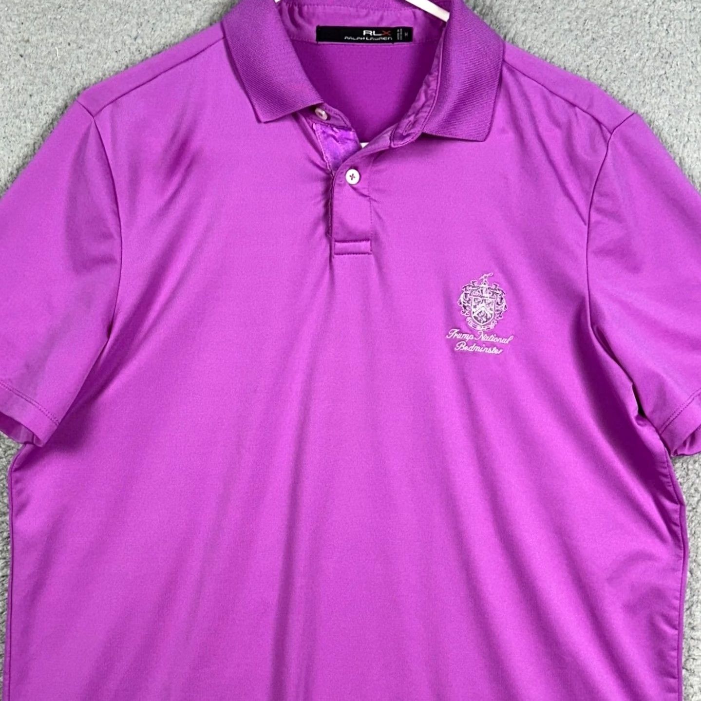 RLX Ralph Lauren RLX Ralph Lauren Polo Shirt Mens M Purple Golf Performance Stretch Short Sleeve Size US M / EU 48-50 / 2 - 2 Thumbnail