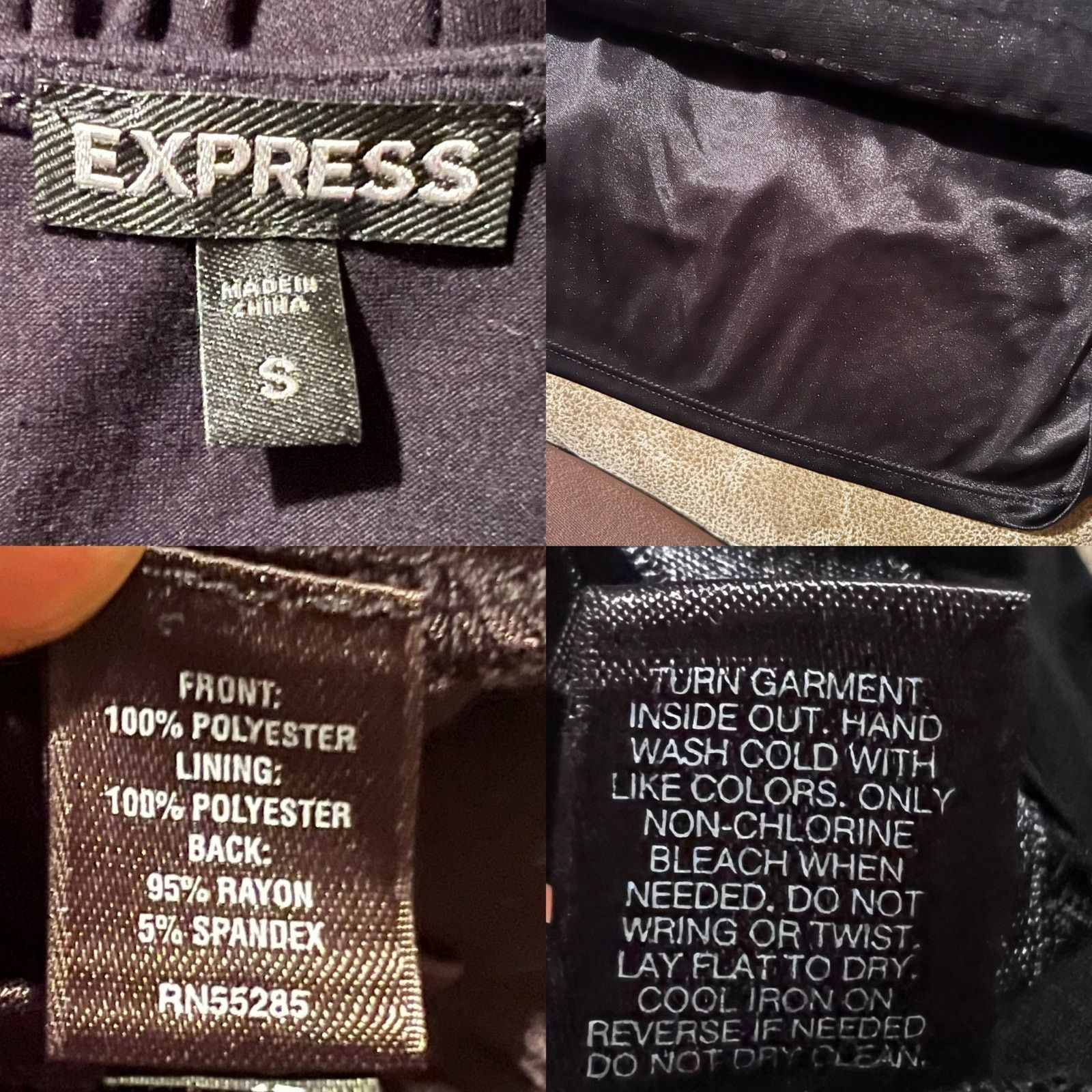 Express Express Little Black Dress Ribbon Pleated Tuck Front SM Size S / US 4 / IT 40 - 8 Thumbnail