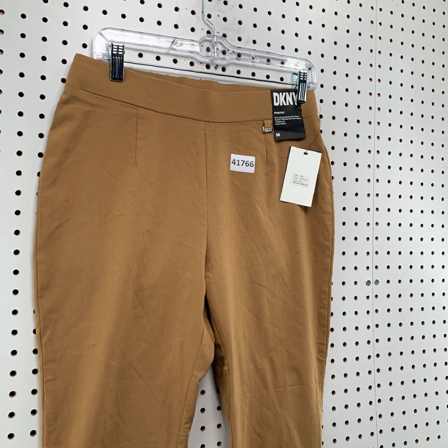 DKNY DKNY Chino Pants Womens Size Medium 30x28 Brown Pull-On Stretch NWT Size 32" / US 10 / IT 46 - 7 Thumbnail