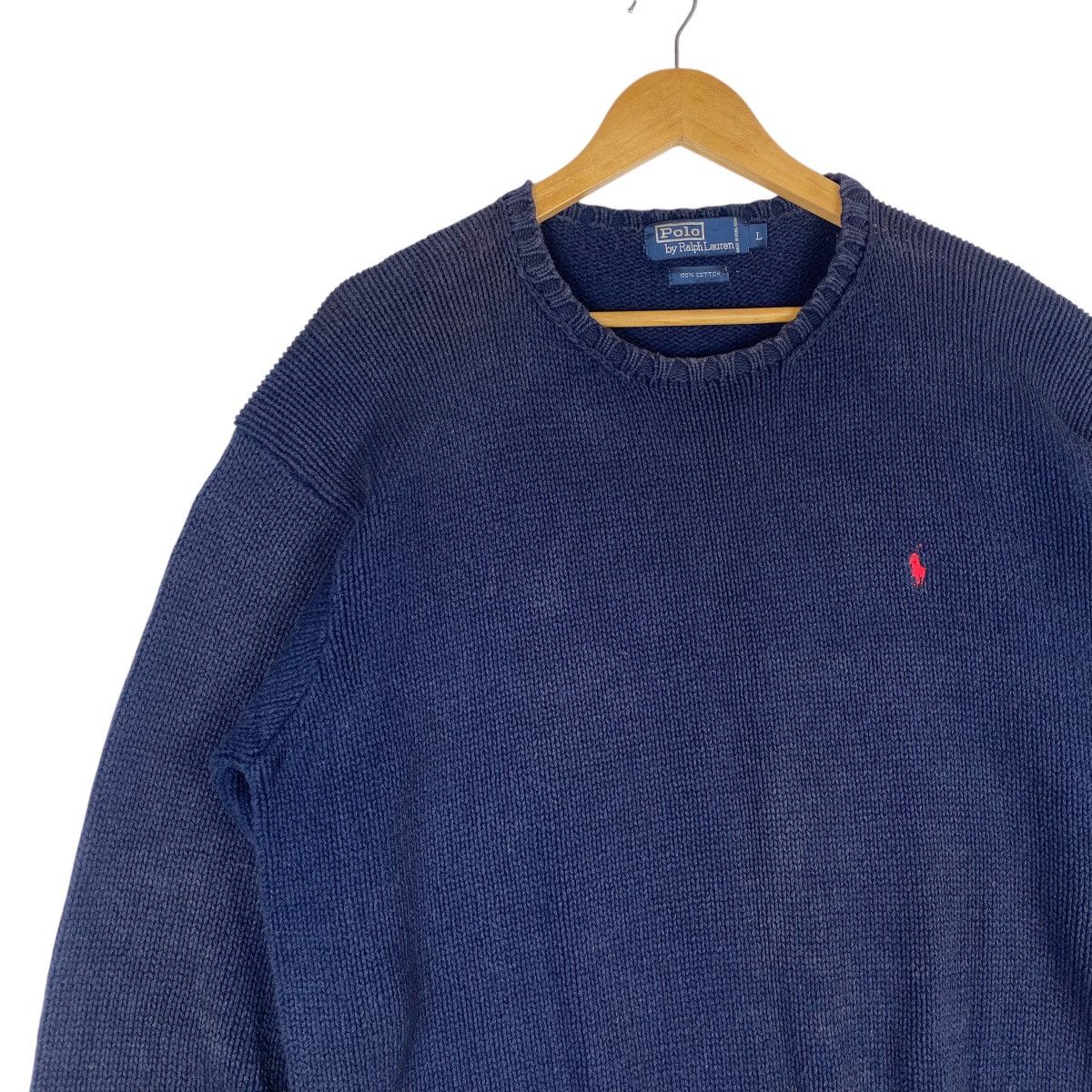 Polo Ralph Lauren × Vintage 💥 VTG POLO RALPH LAUREN BAGGY SUNFADED SWEATSHIRT Size US XL / EU 56 / 4 - 4 Thumbnail