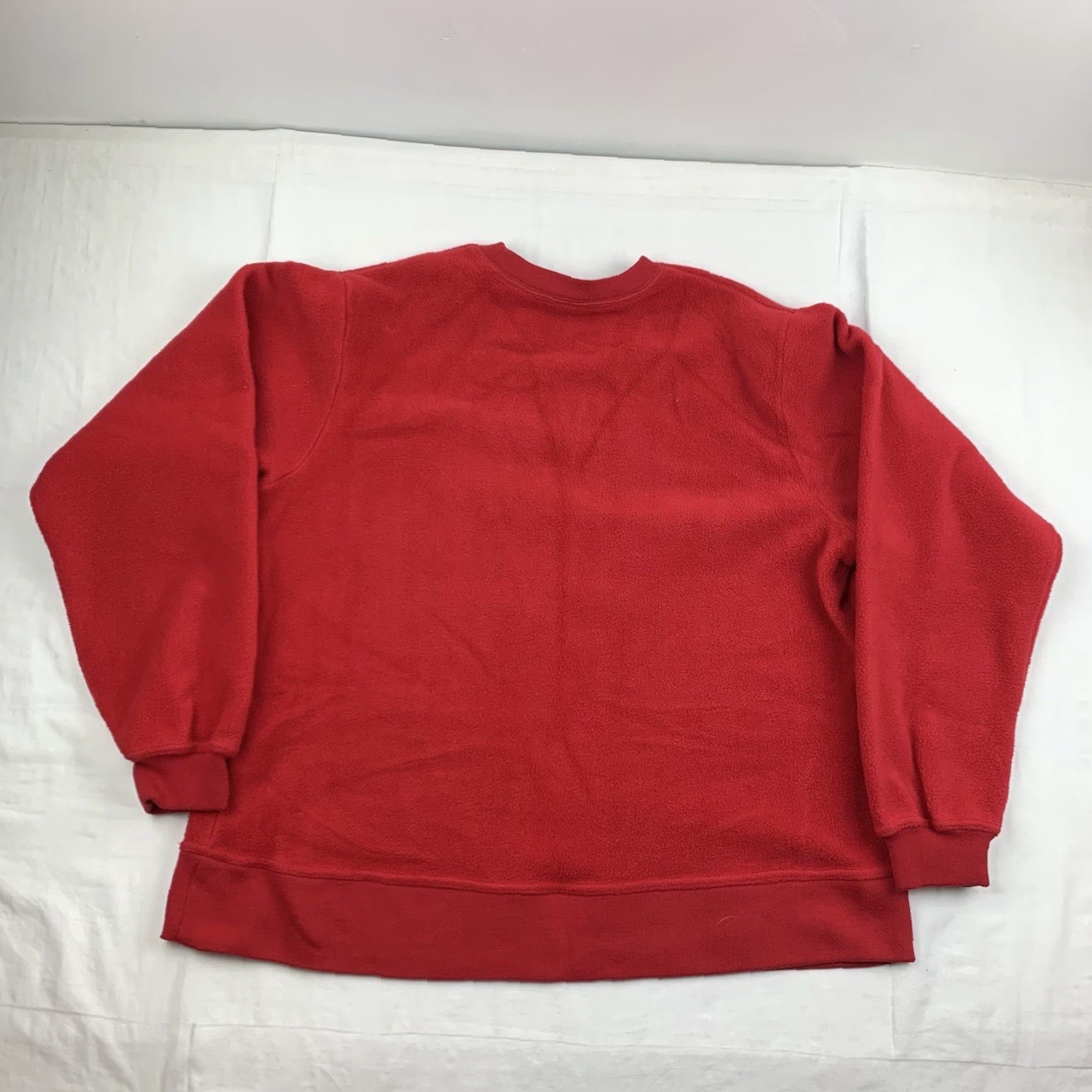 Disney VINTAGE Disney Store Mickey Mouse Sweatshirt Adult L Red Fleece Pullover 90s Logo Embroidered Men Size US L / EU 52-54 / 3 - 8 Thumbnail
