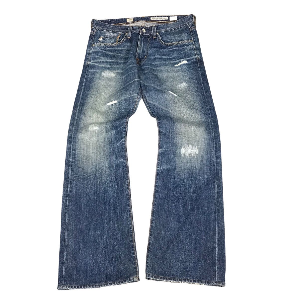 AG Adriano Goldschmied AG ADRIANO GOLDSCHMIED DISTRESSED JEANS BOOTCUT PANTS Size US 30 / EU 46 - 1 Thumbnail